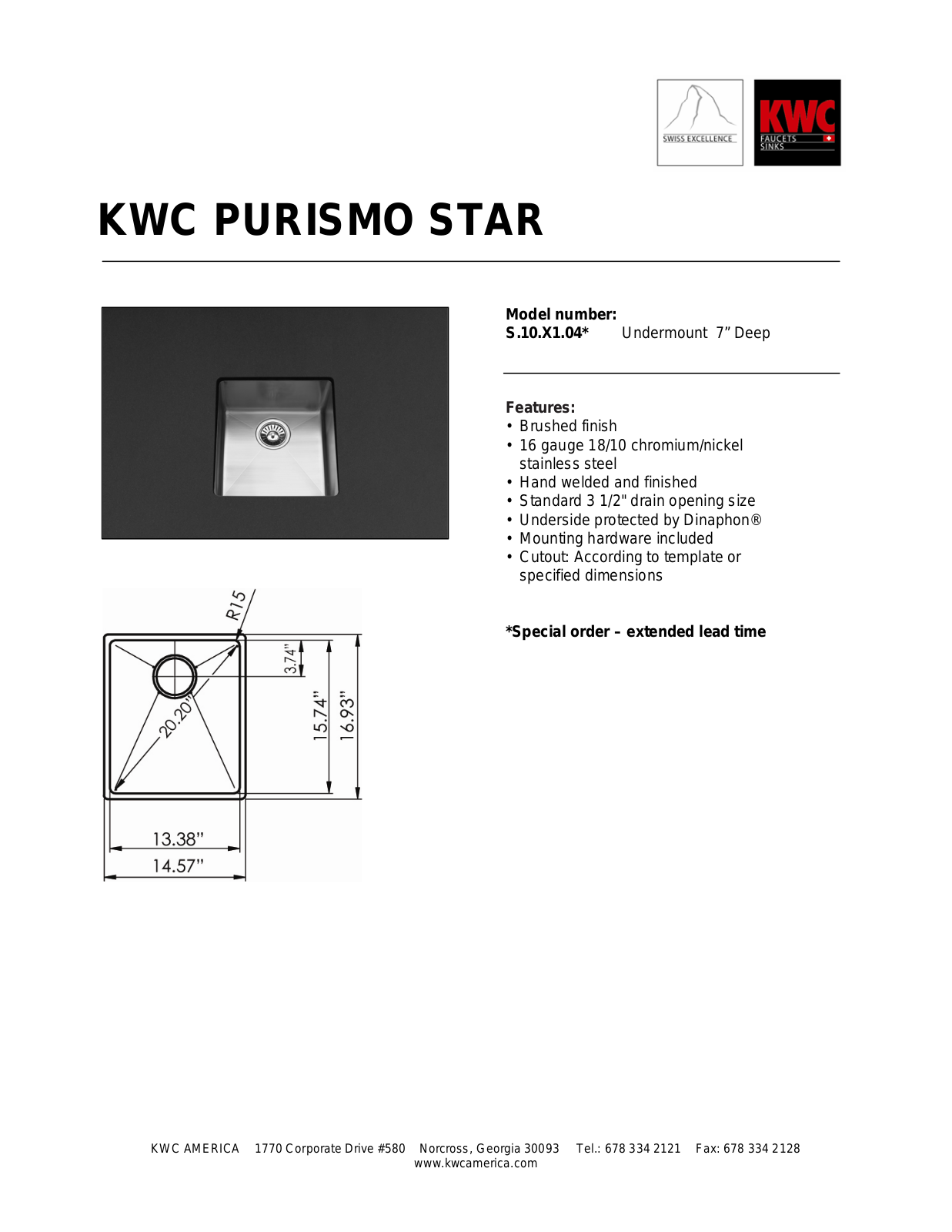 KWC S.10.X1.04 User Manual