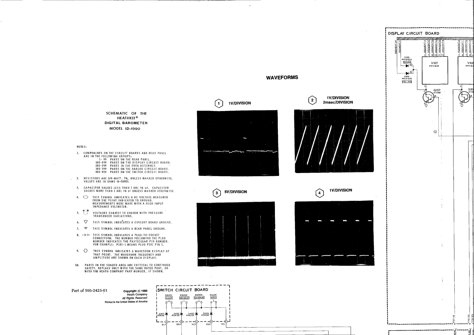 Heathkit ID-1990 Schematic