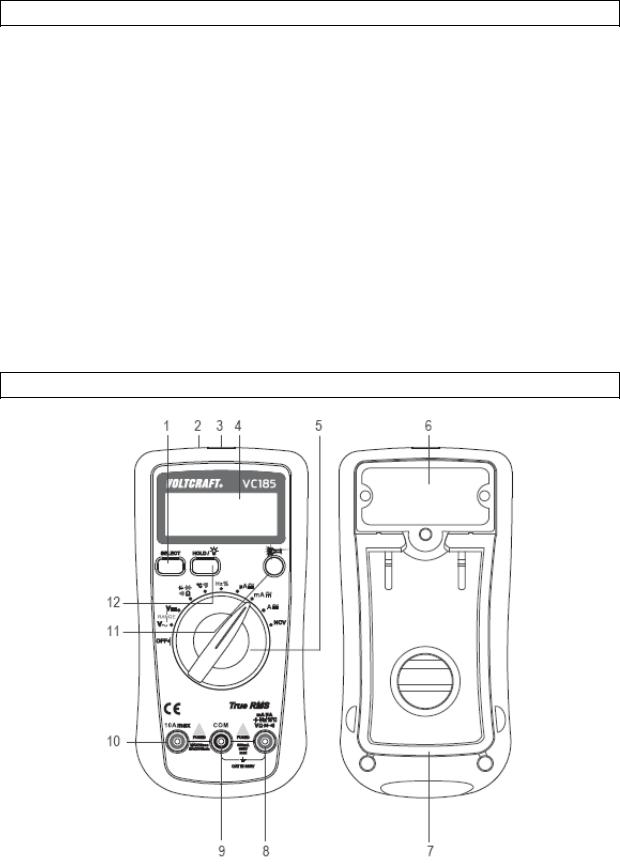 VOLTCRAFT VC185 User guide