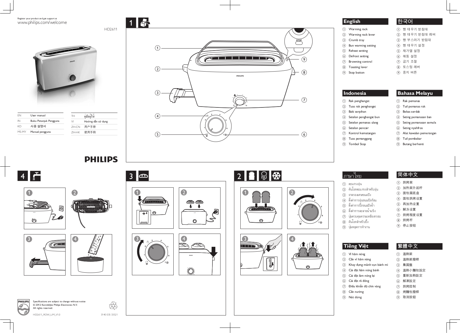 Philips HD2611/80 User Manual