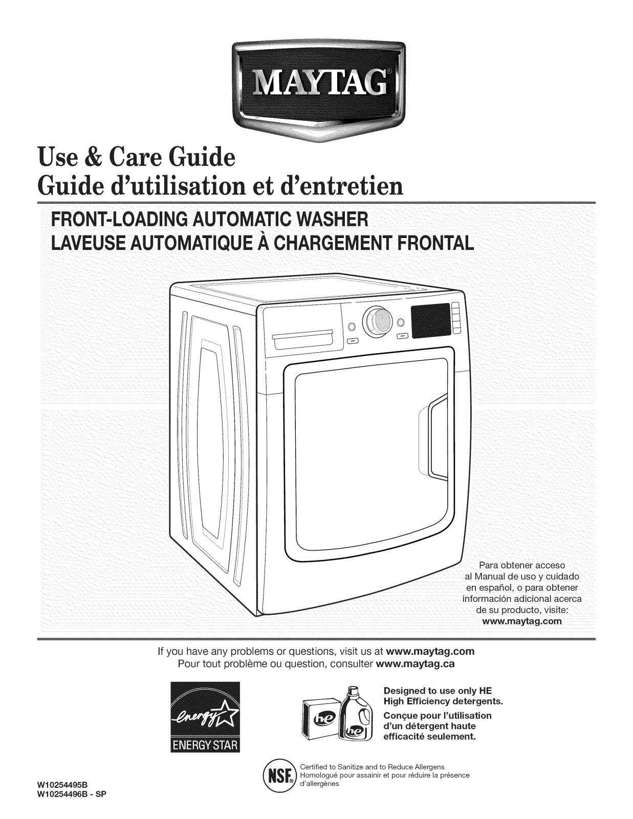 Maytag MHW7000XW2, MHW7000XR2, MHW7000XG2 Owner’s Manual