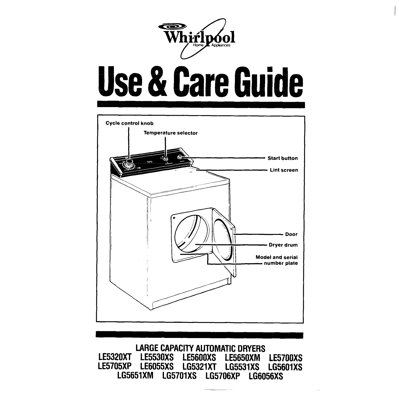 Whirlpool LG5531XS, LE5705XP, LE5320XT, LE5530XS, LG5321XT User Manual - ManualMachine.com