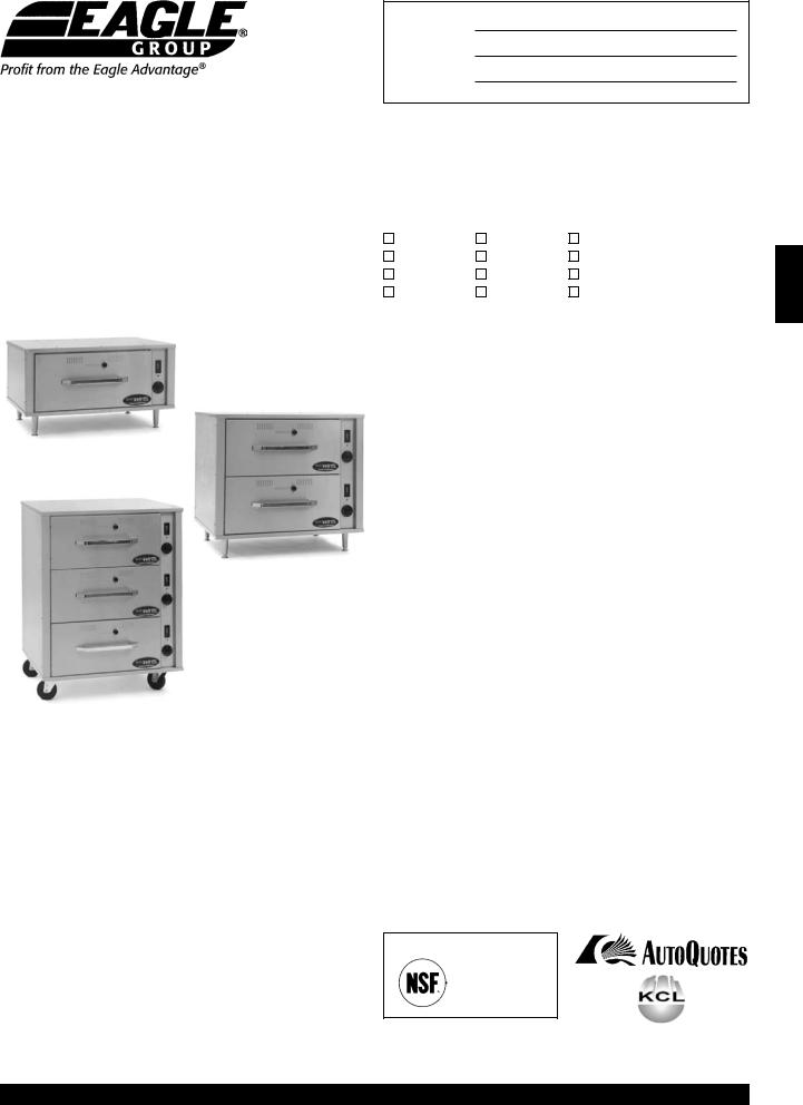 Eagle Group DWN-1-120 General Manual