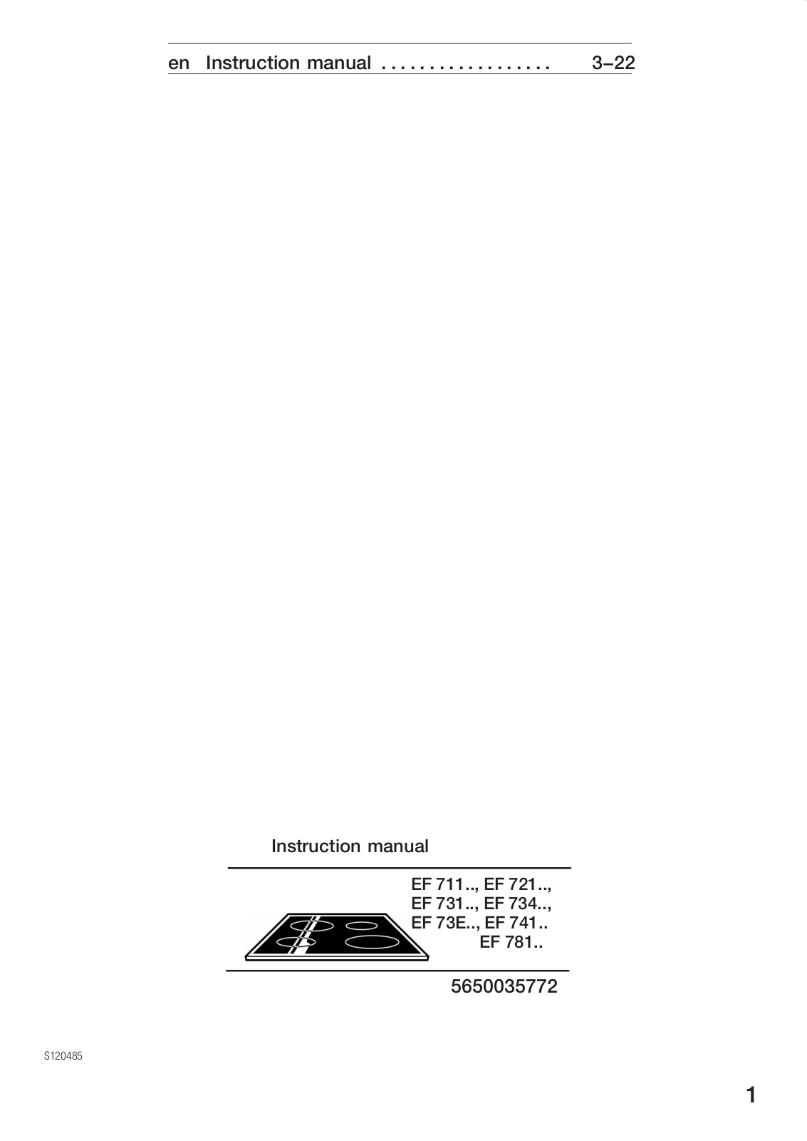 Siemens ef 711.., ef721.., ef731.., ef734.., ef73e.. Instruction manual