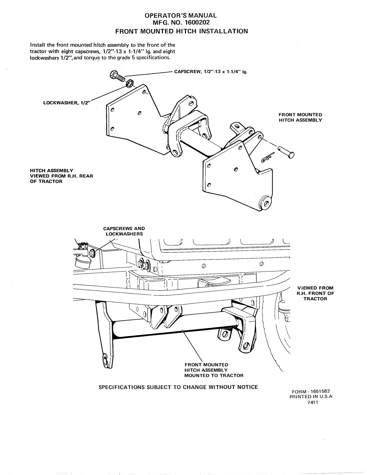 Snapper 1600202 User Manual