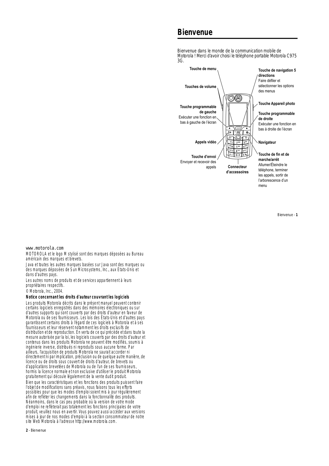 Motorola C975 User Manual