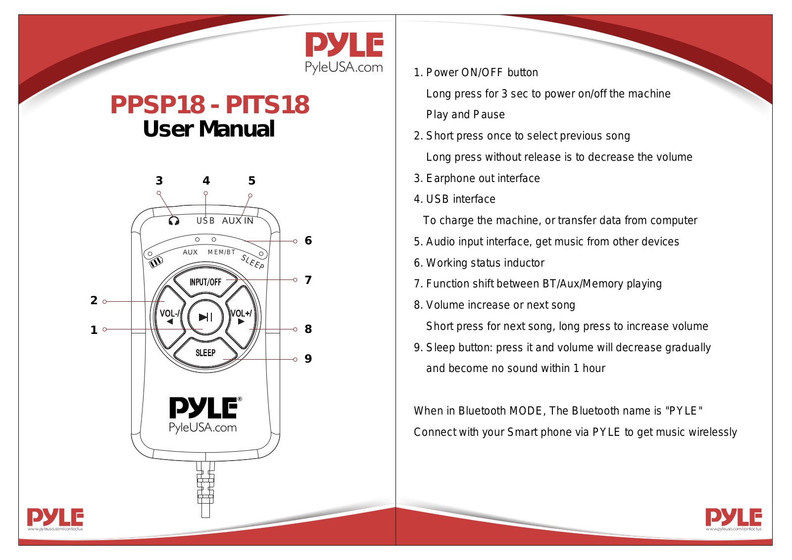 Pyle PITS18 User guide - ManualMachine.com