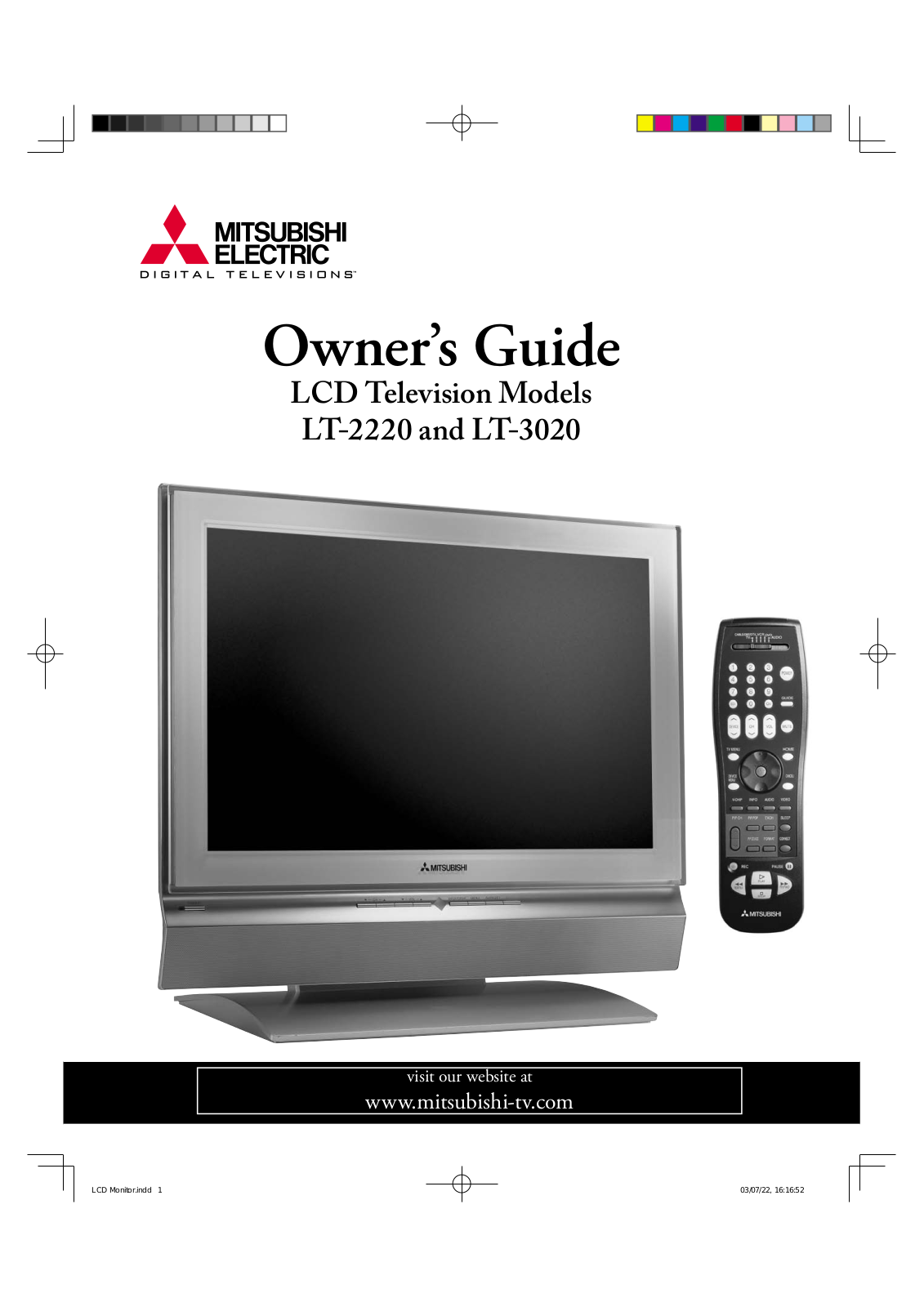 Mitsubishi Electronics LT-3020, LT-2220 User Manual