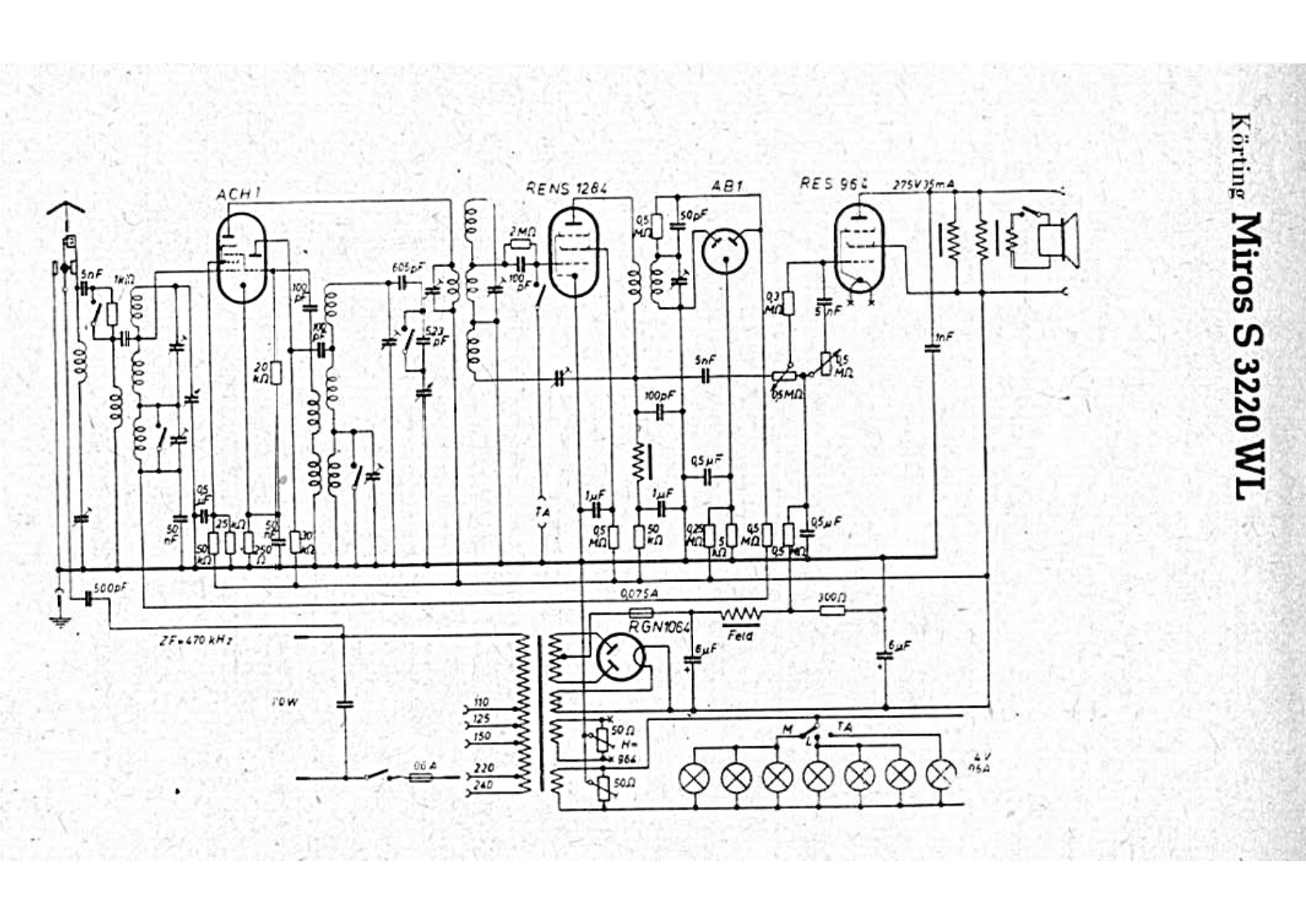 Körting Miros-S-3220-WL Schematic