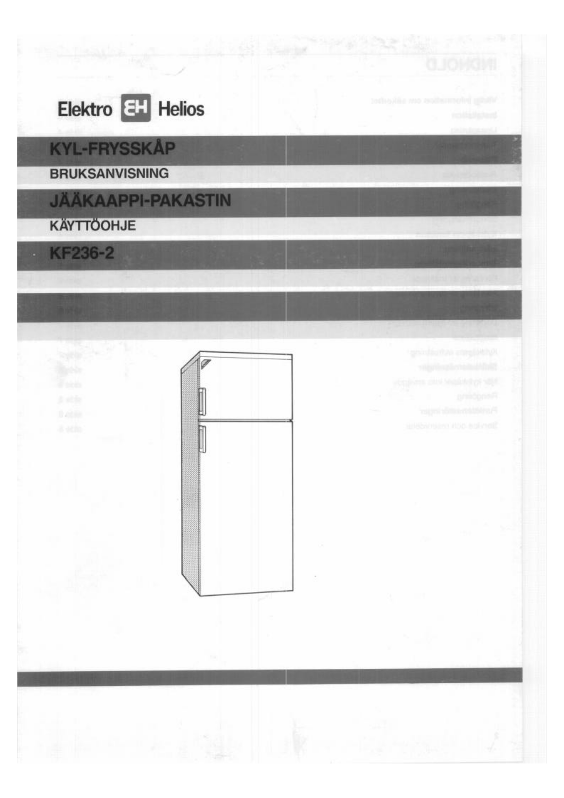 Elektro helios KF236-2 User Manual