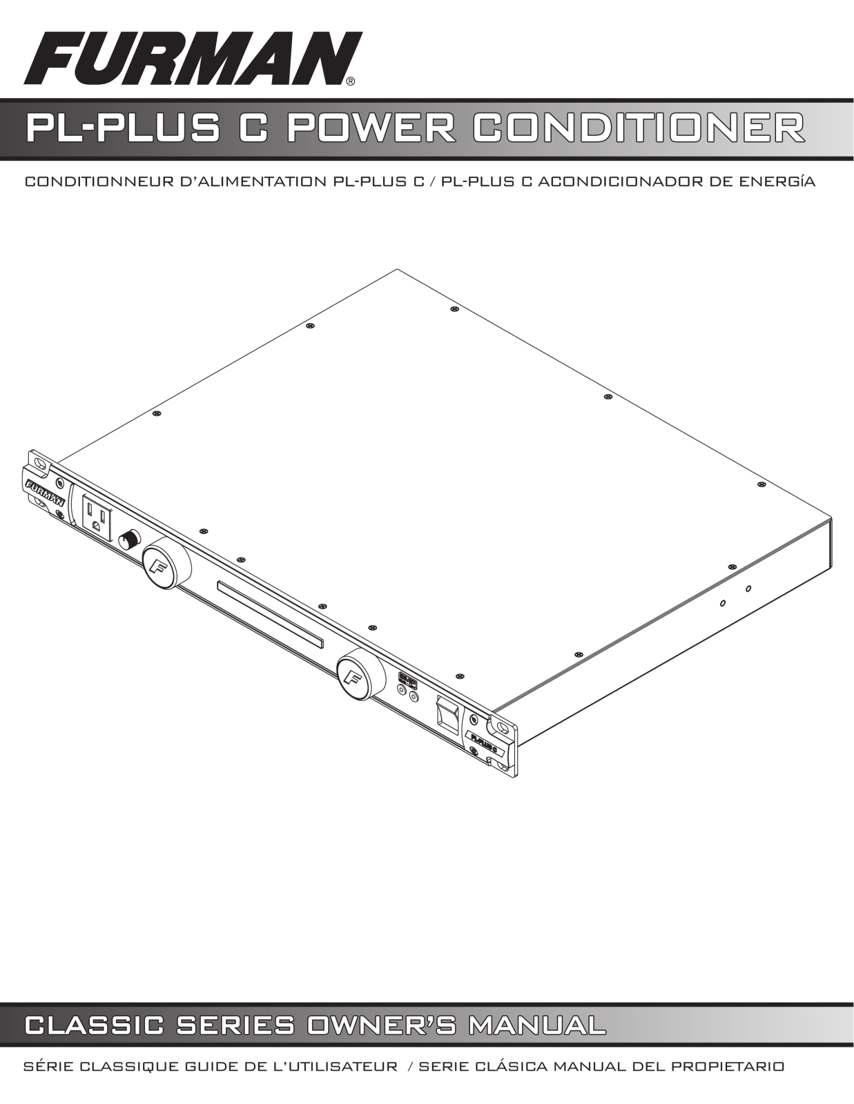 Furman PL-PLUSC User manual