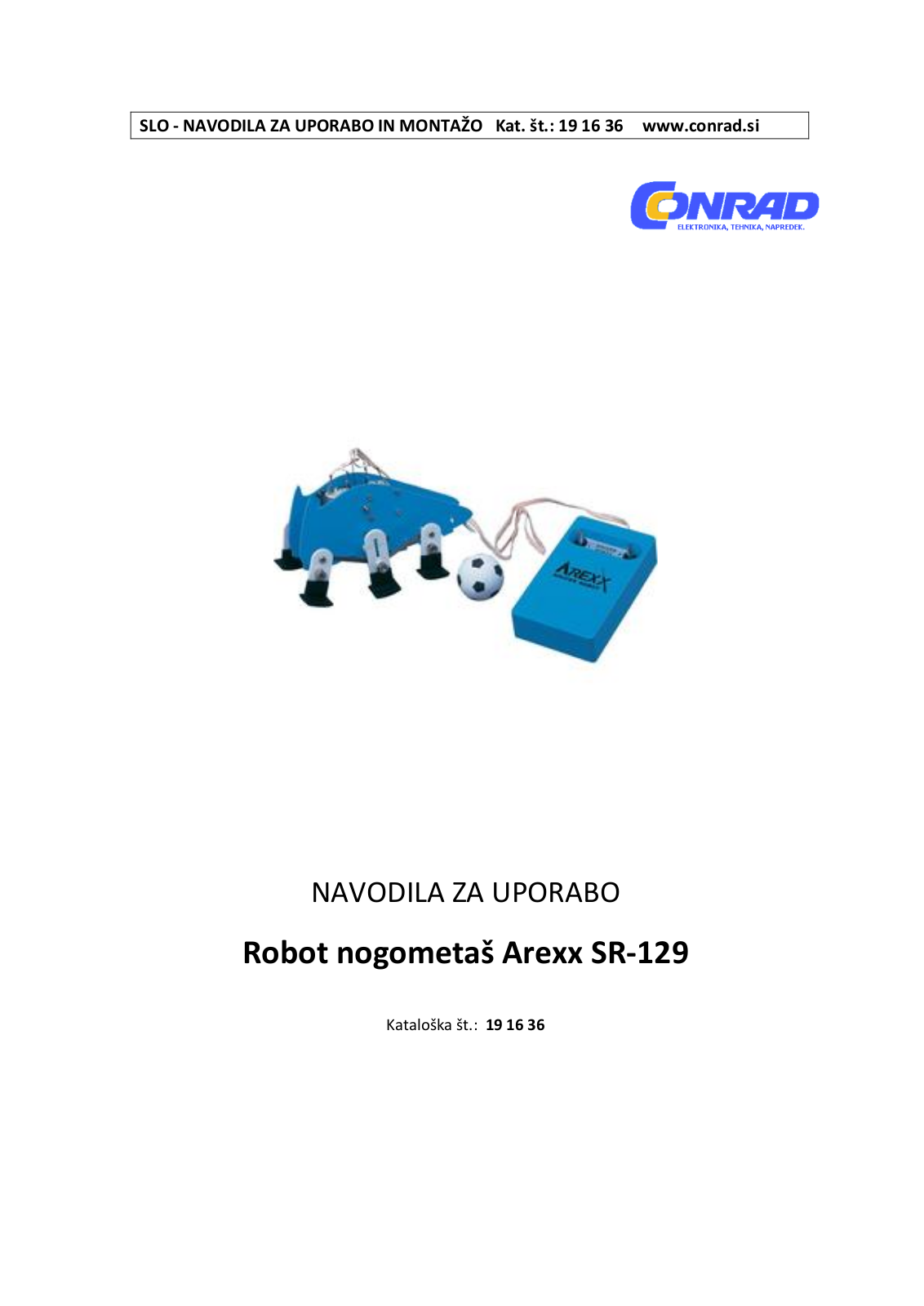Arexx SR-129 User guide
