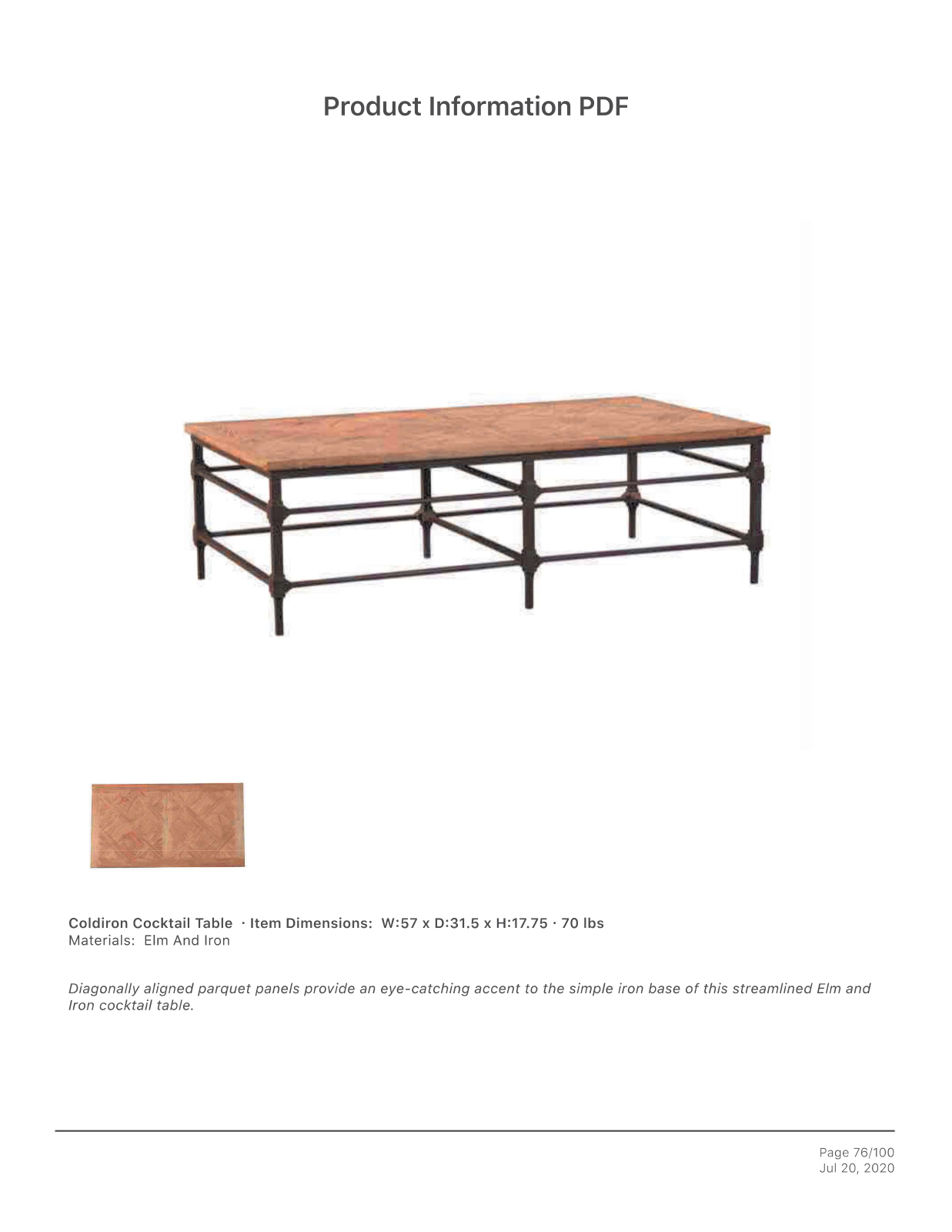 Furniture Classics FCD2981 Specifications - ManualMachine.com