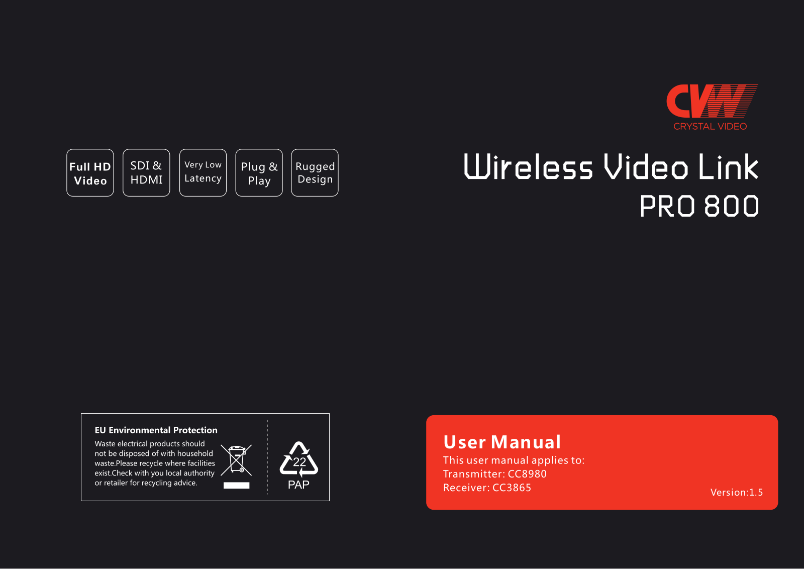CVW Pro 800 User guide - ManualMachine.com