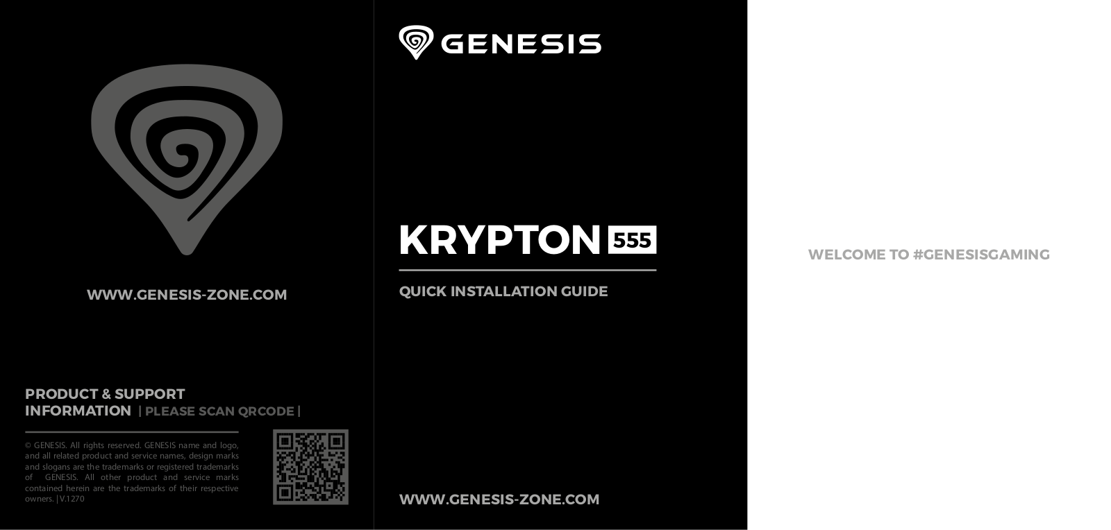 GENESIS Krypton 555 User guide - ManualMachine.com
