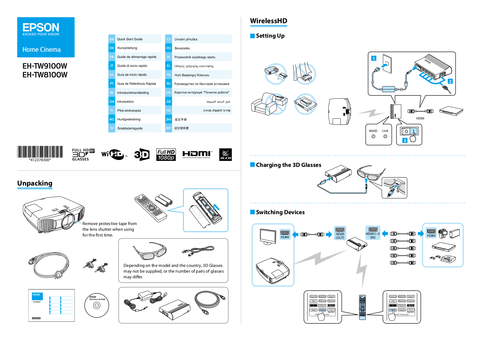 Epson EH-TW9100W User Manual