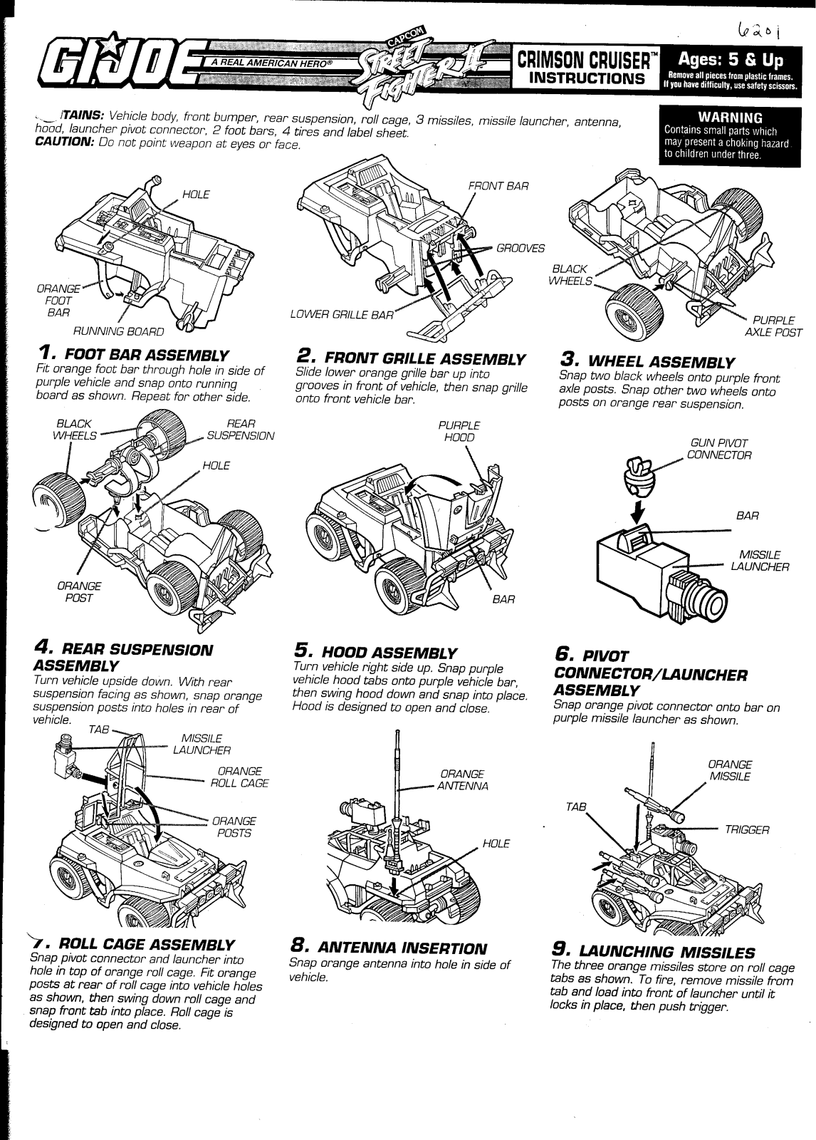 HASBRO GIJoe Crimson Cruiser User Manual