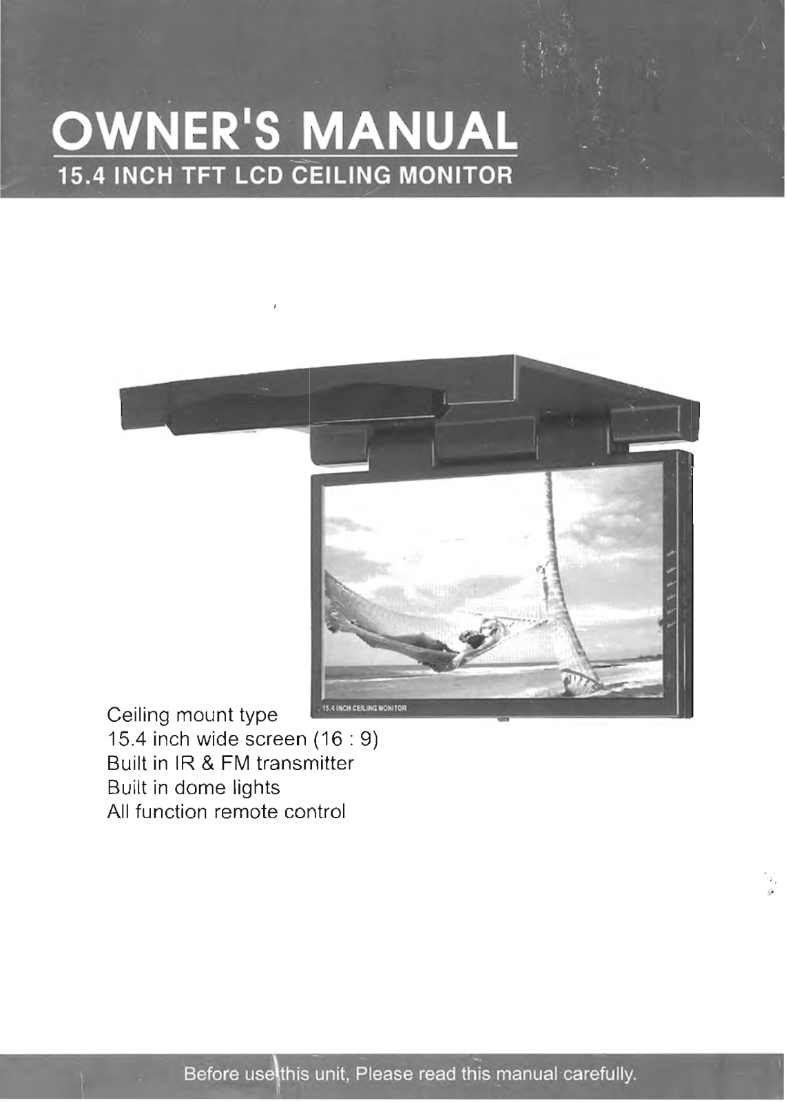 Power Acoustik PT-154CM Owners Manual