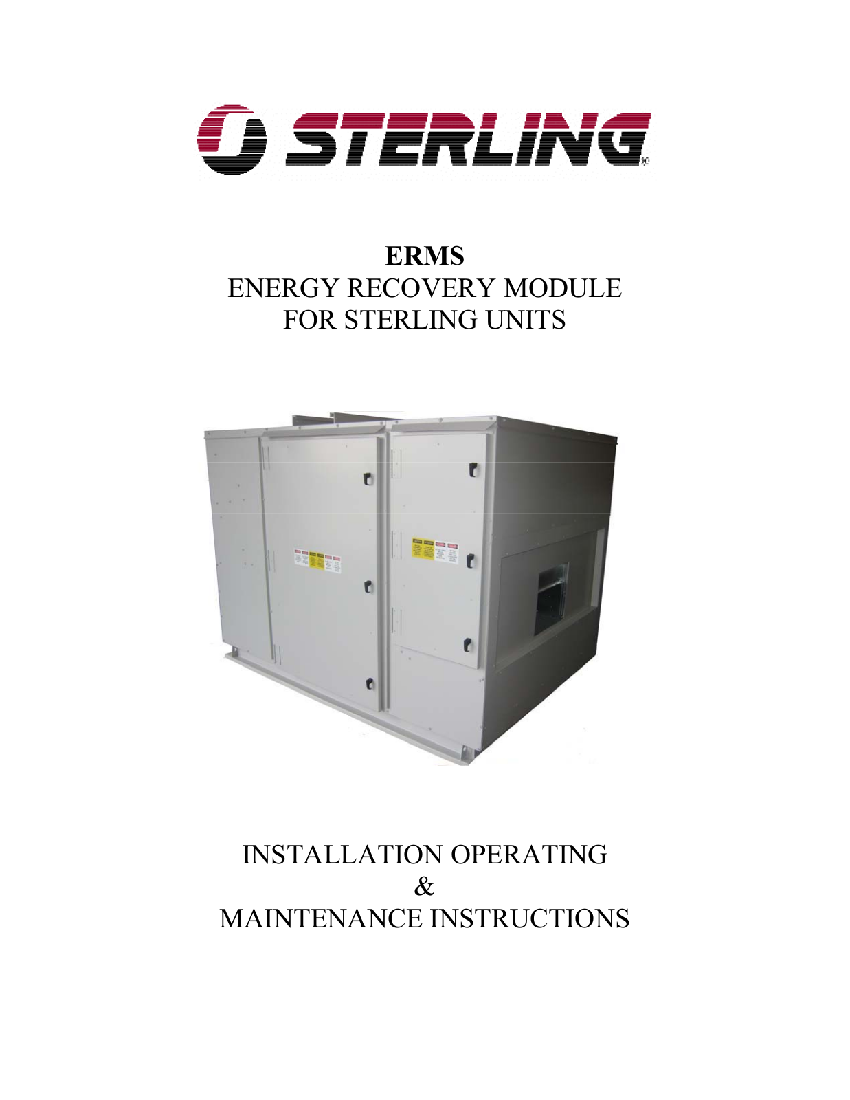 Sterling ERMS User Manual