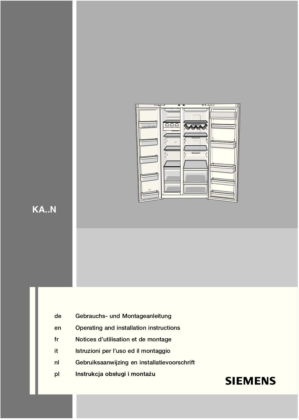 Siemens KA62NV40 User Manual