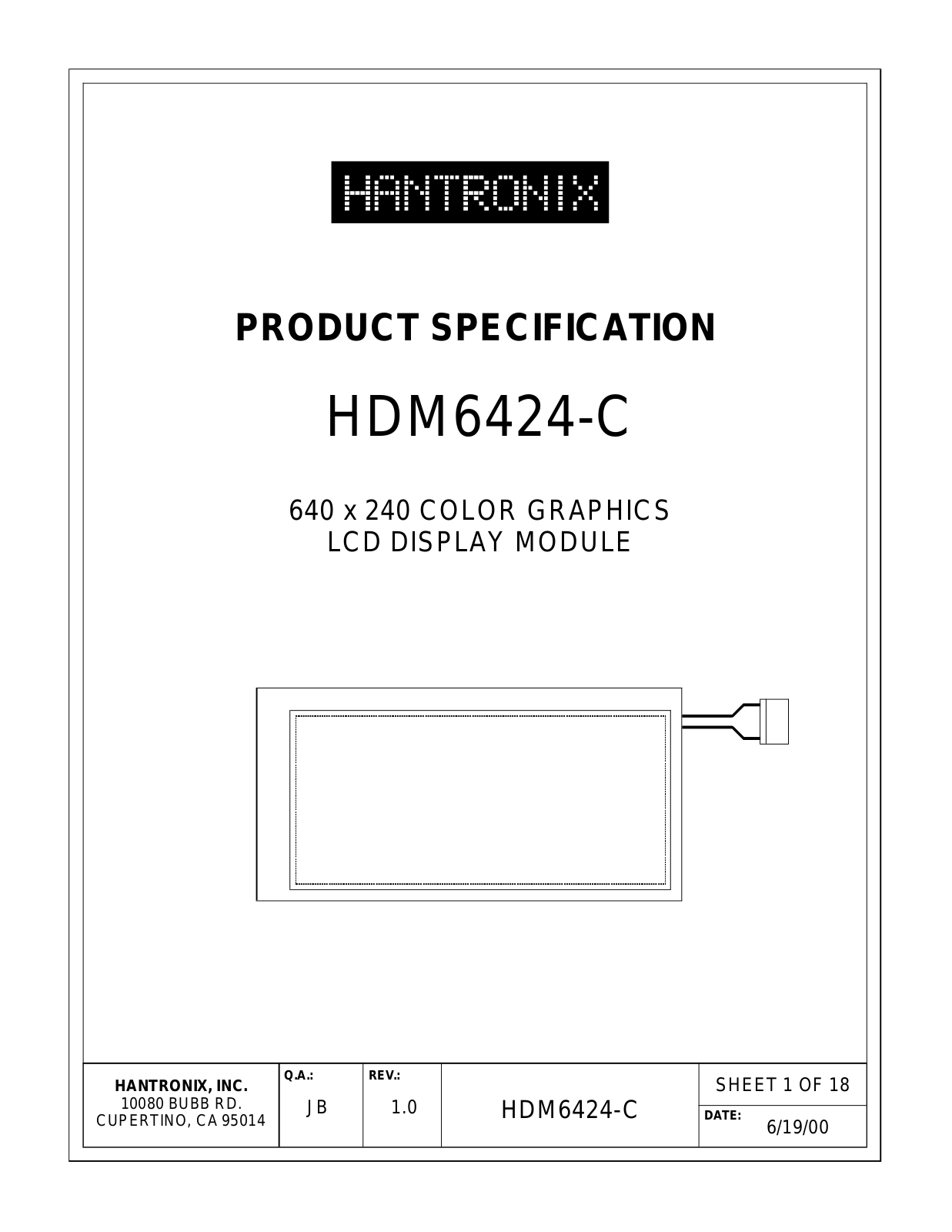 HANTRONIX HDM6424-C Datasheet