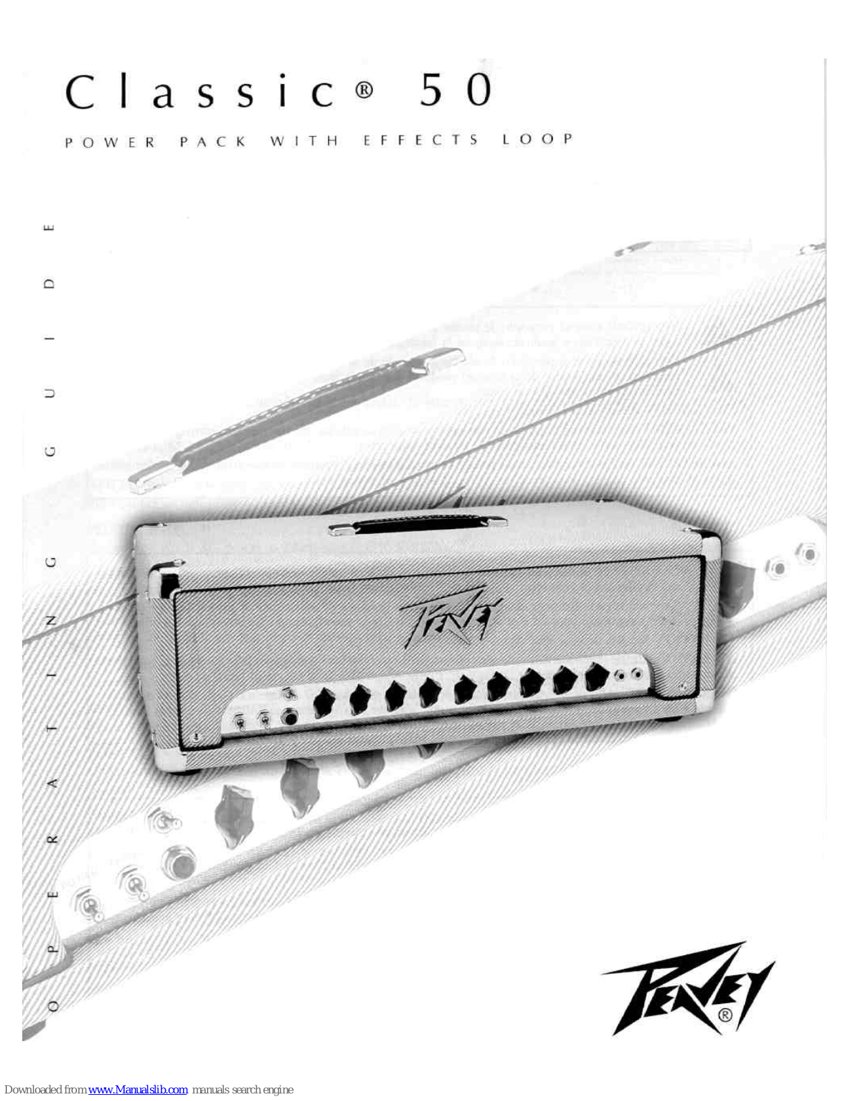 Peavey Classic Series Classic 50, Classic 50 Operating Manual