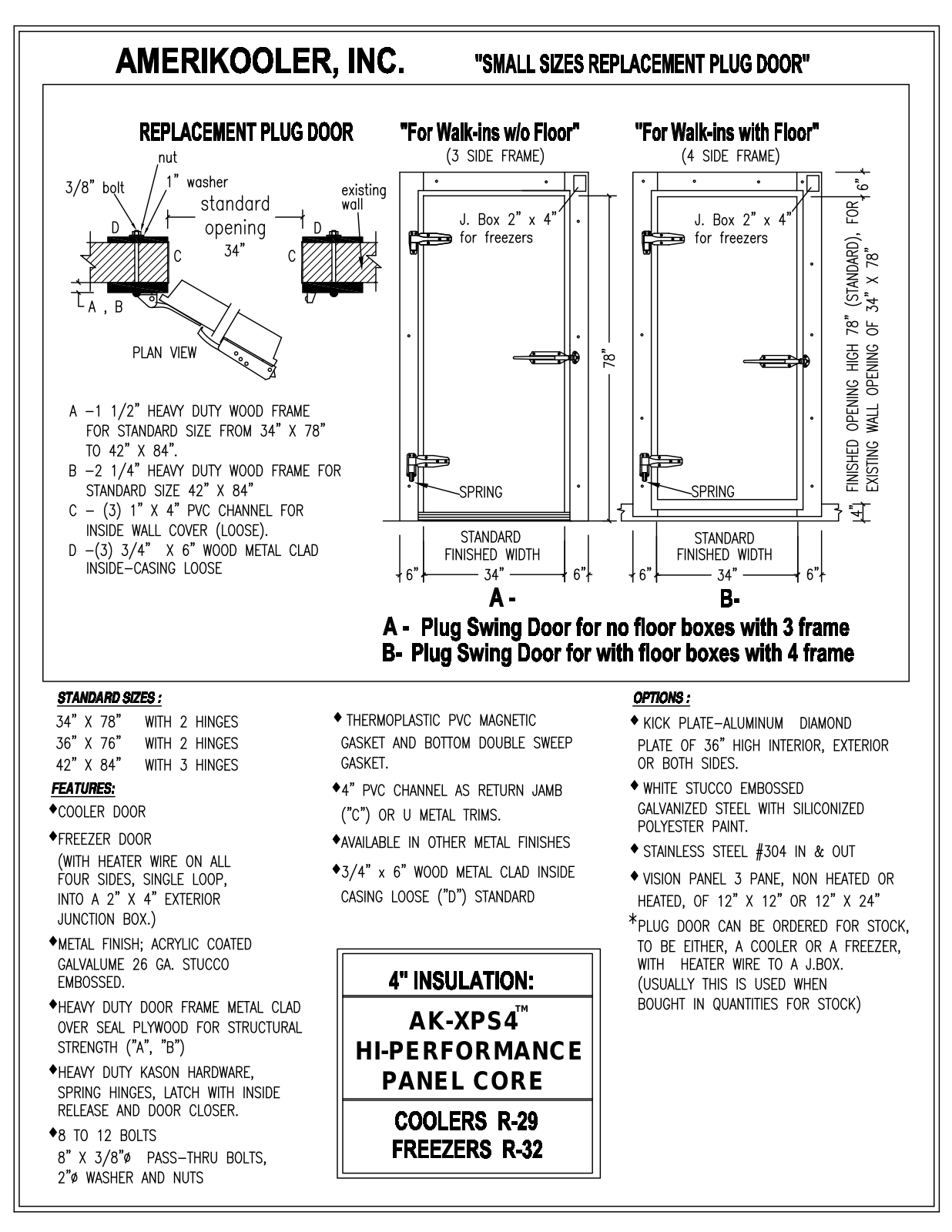 Amerikooler AK-XPS4 Parts List