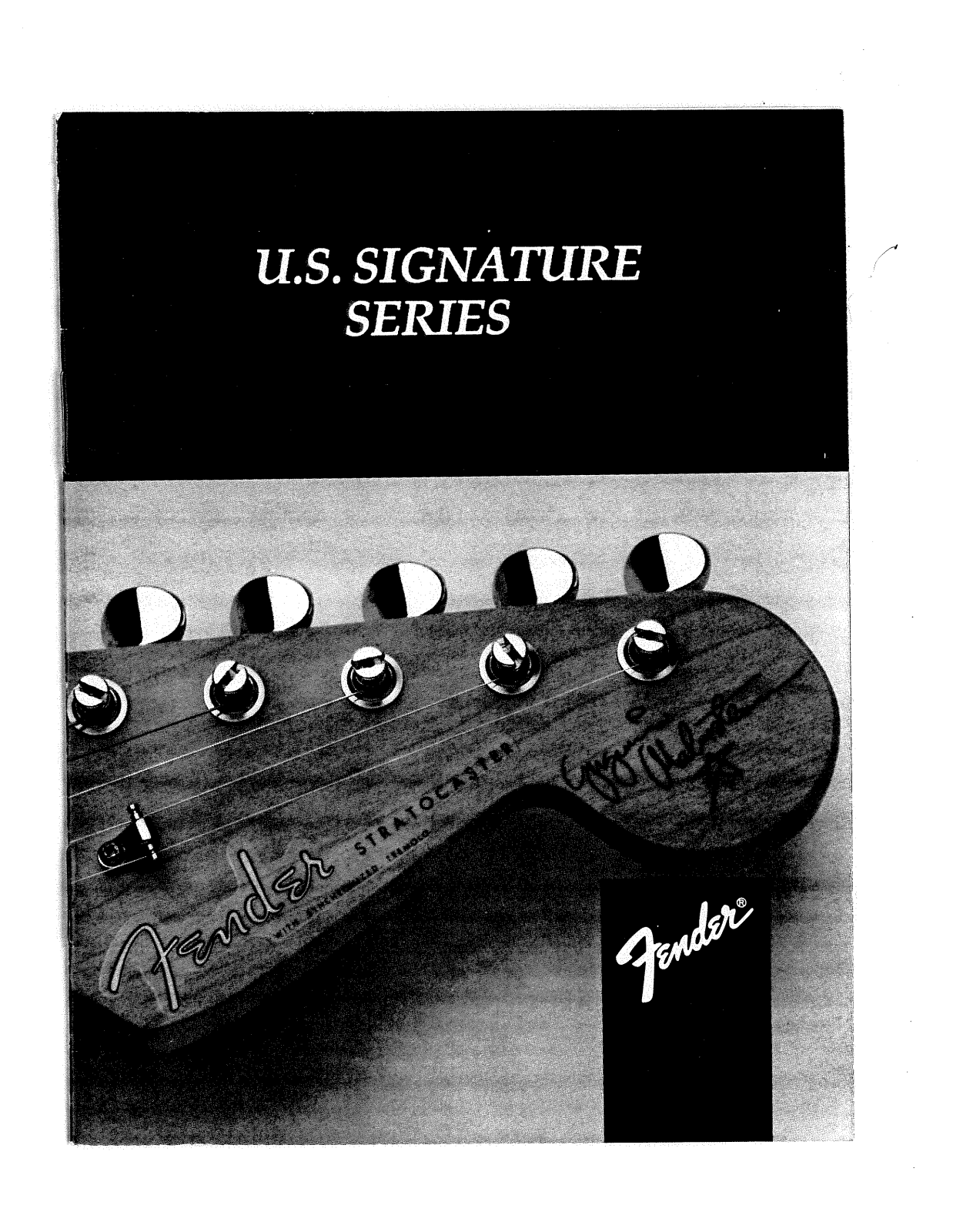 Fender Yngwie-Malmsteen-Stratocaster Operation Manual