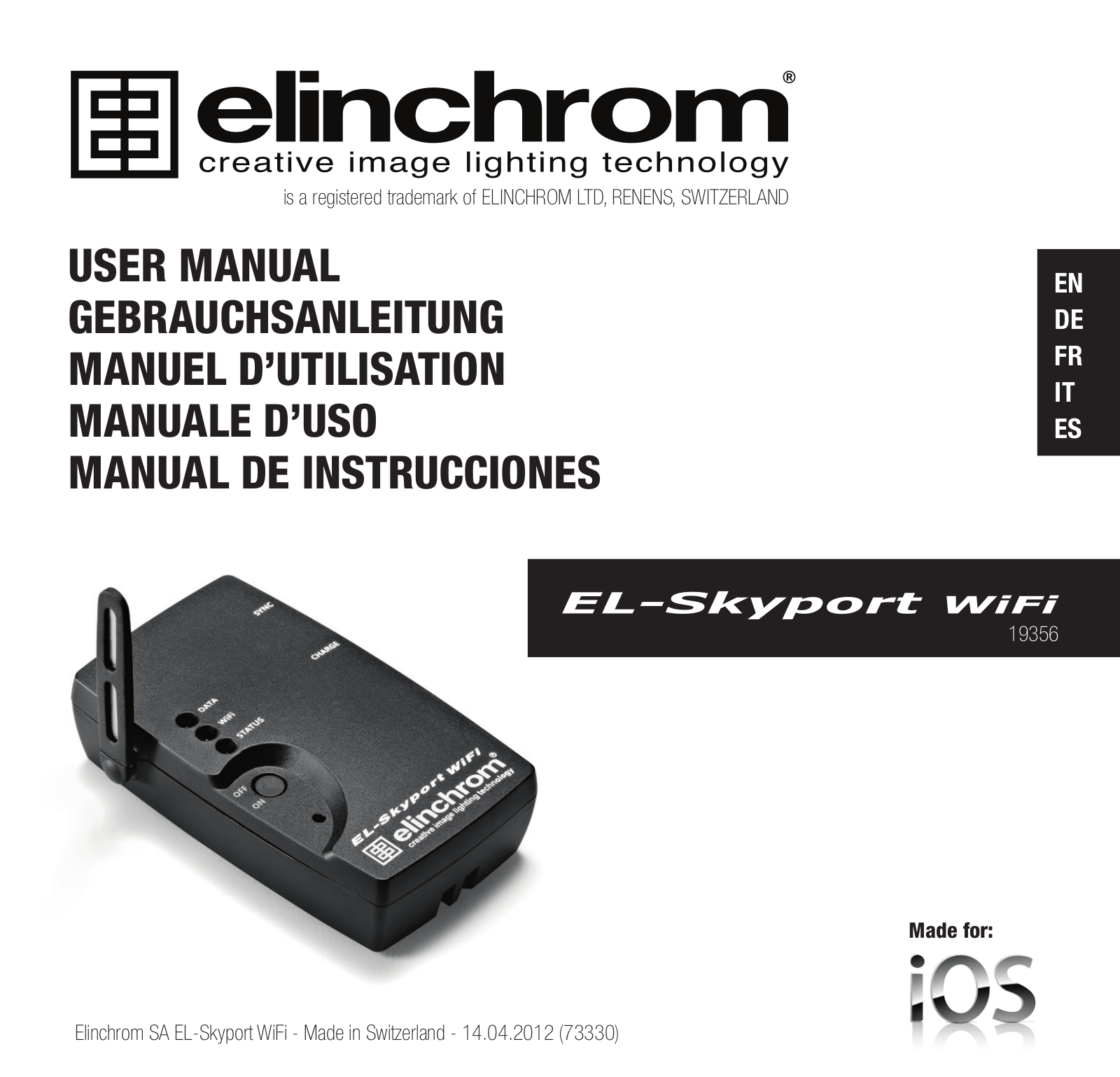 Elinchrom SkyPort WiFi User Manual