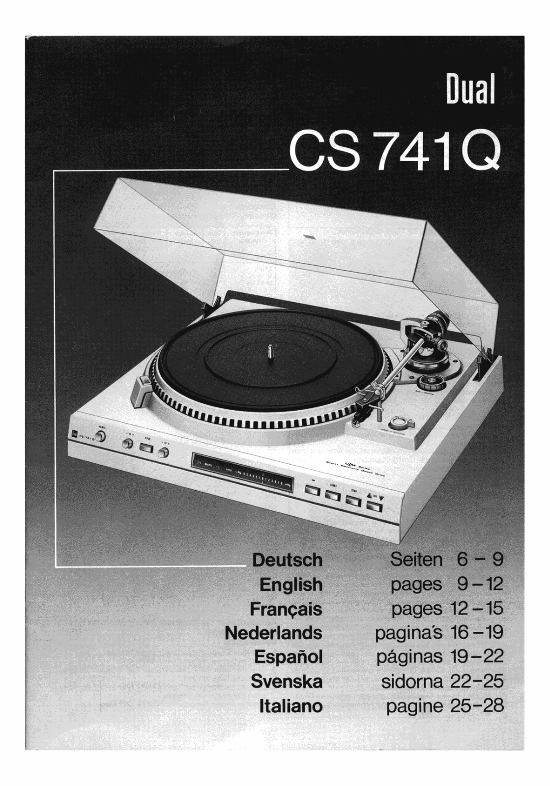 Dual CS-741-Q Owners manual