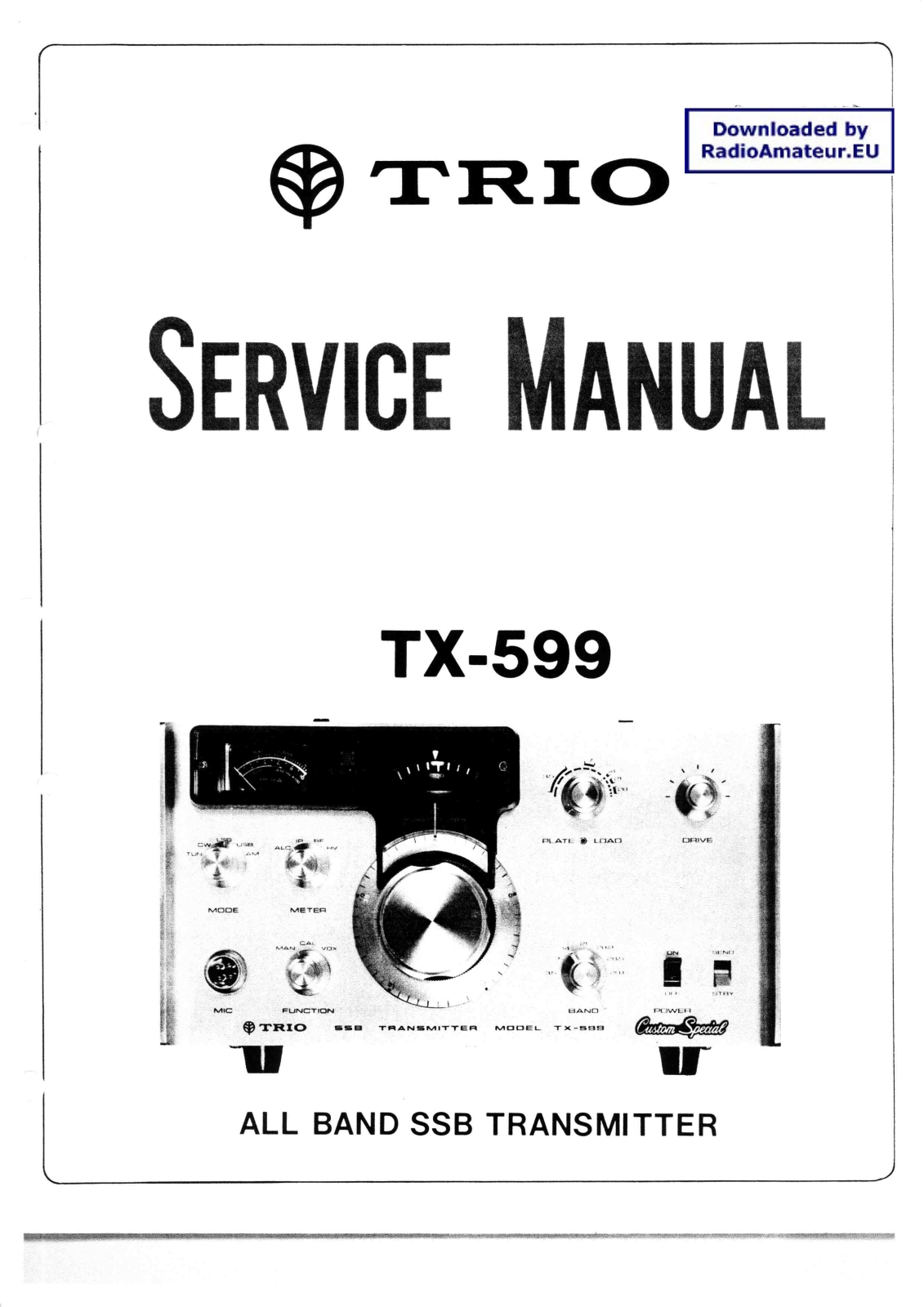 Kenwood TX-599 User Manual