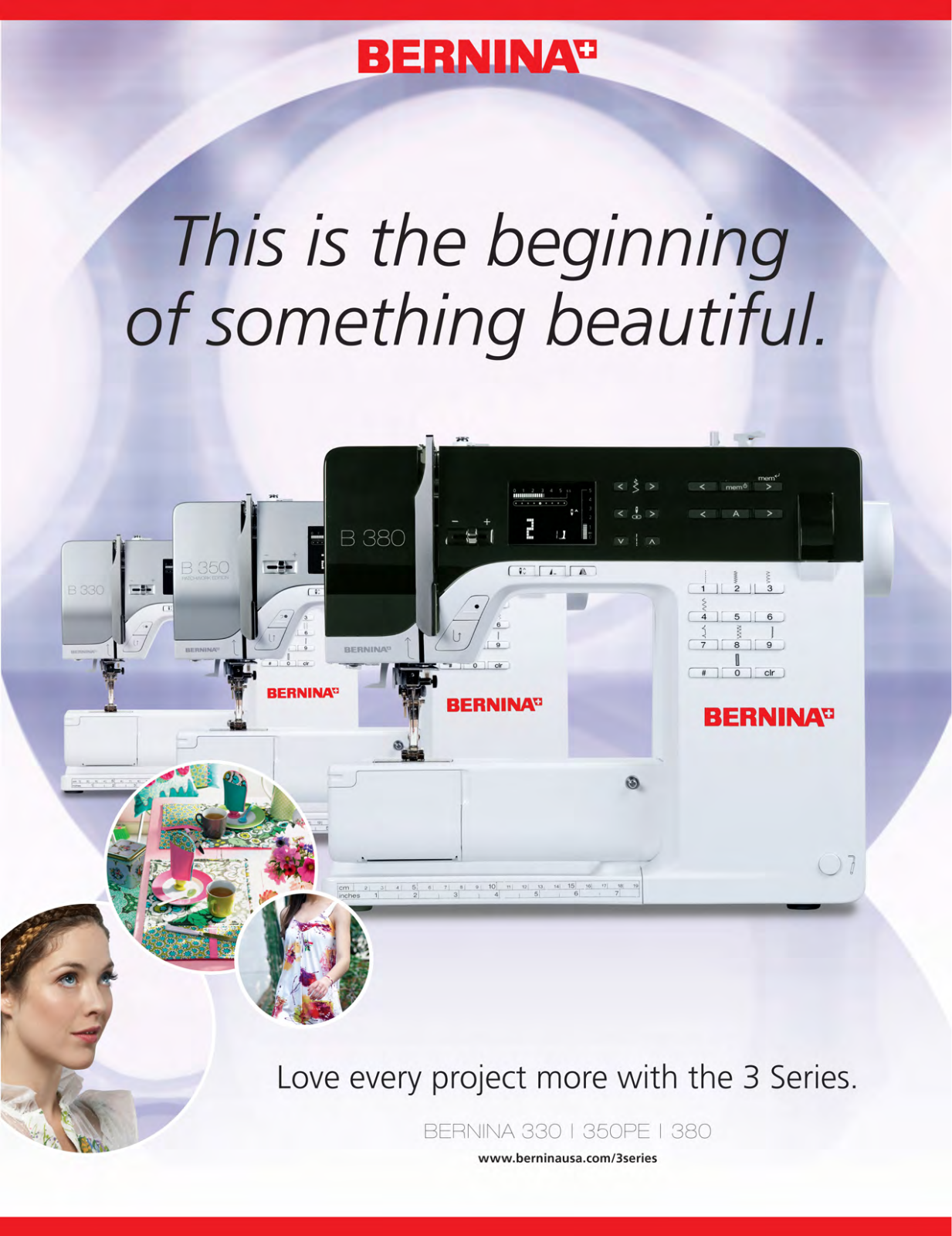 Bernina 380, 350PE, 330 BROCHURE