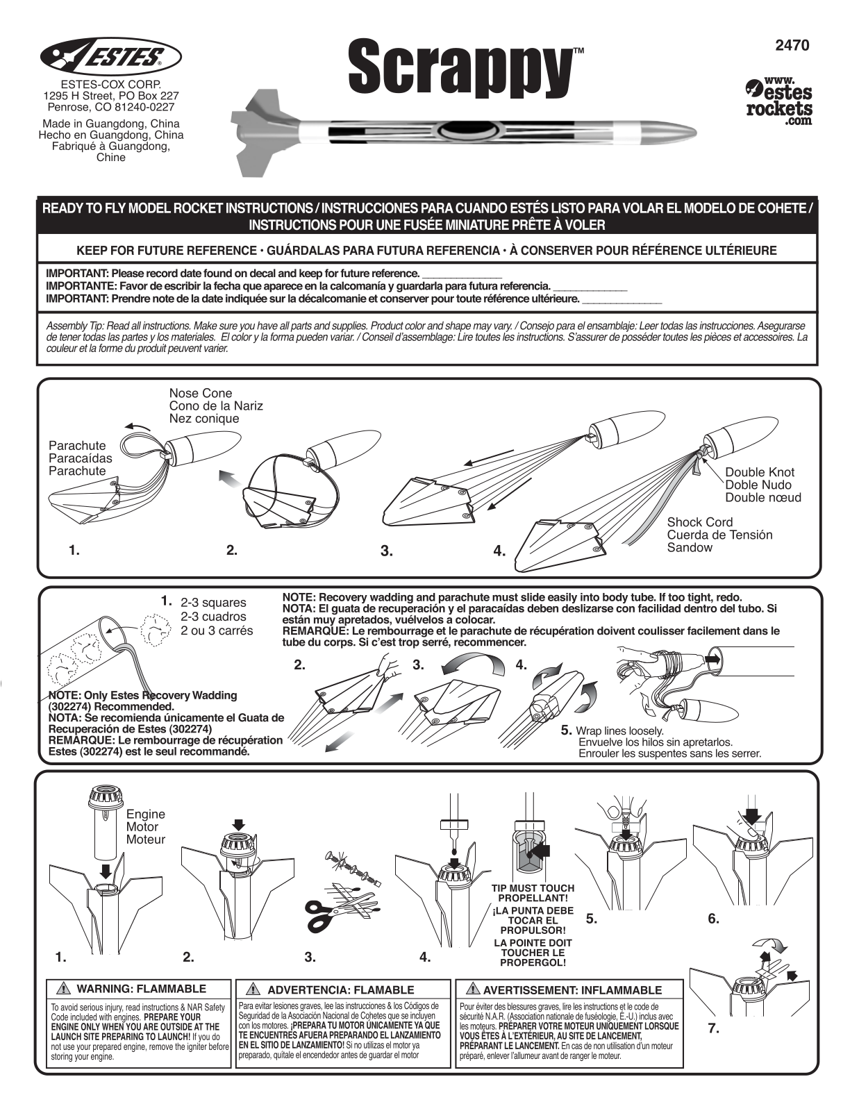 ESTES Scrappy User Manual