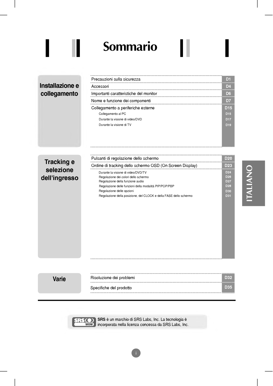 Lg L172WT User Manual