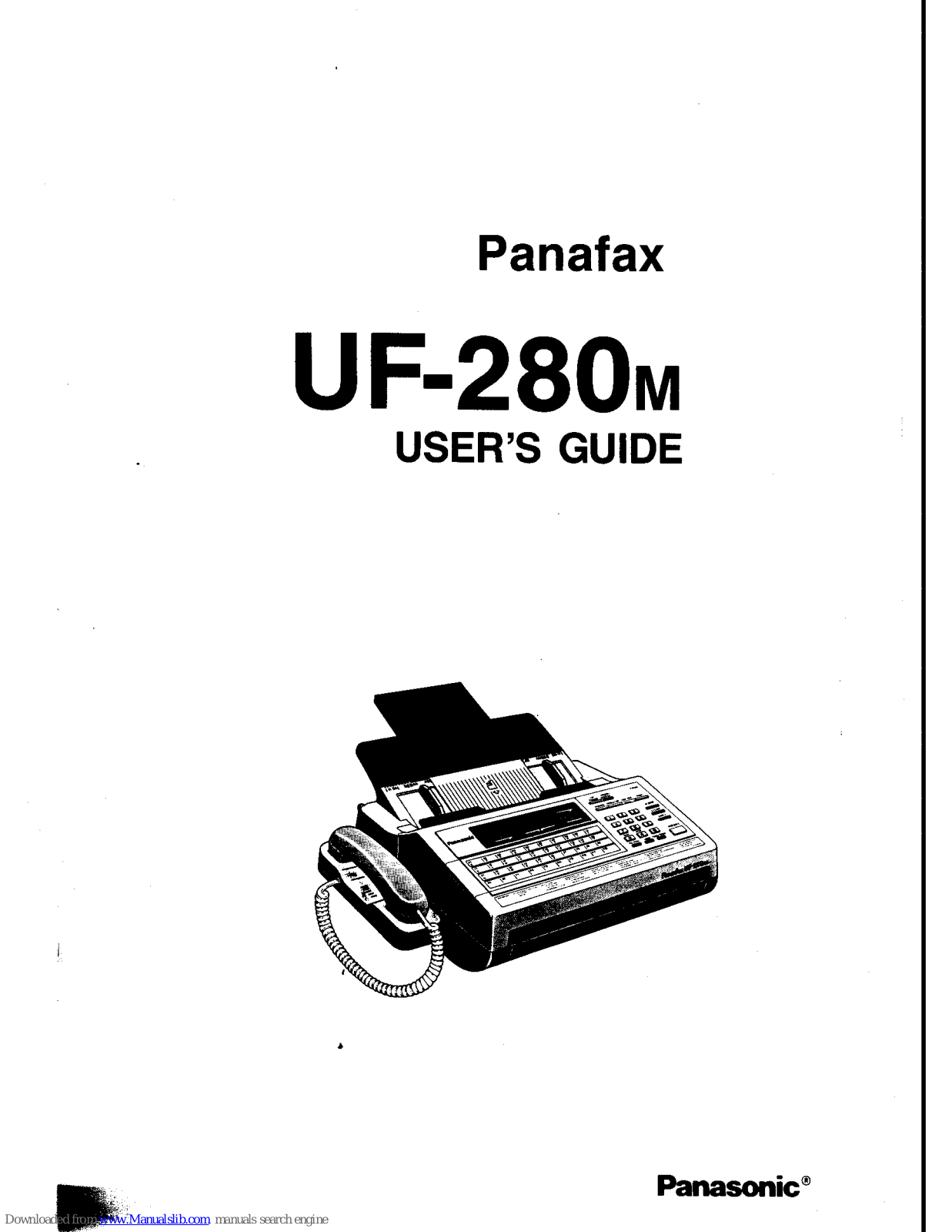 Panasonic Panafax UF-280M User Manual