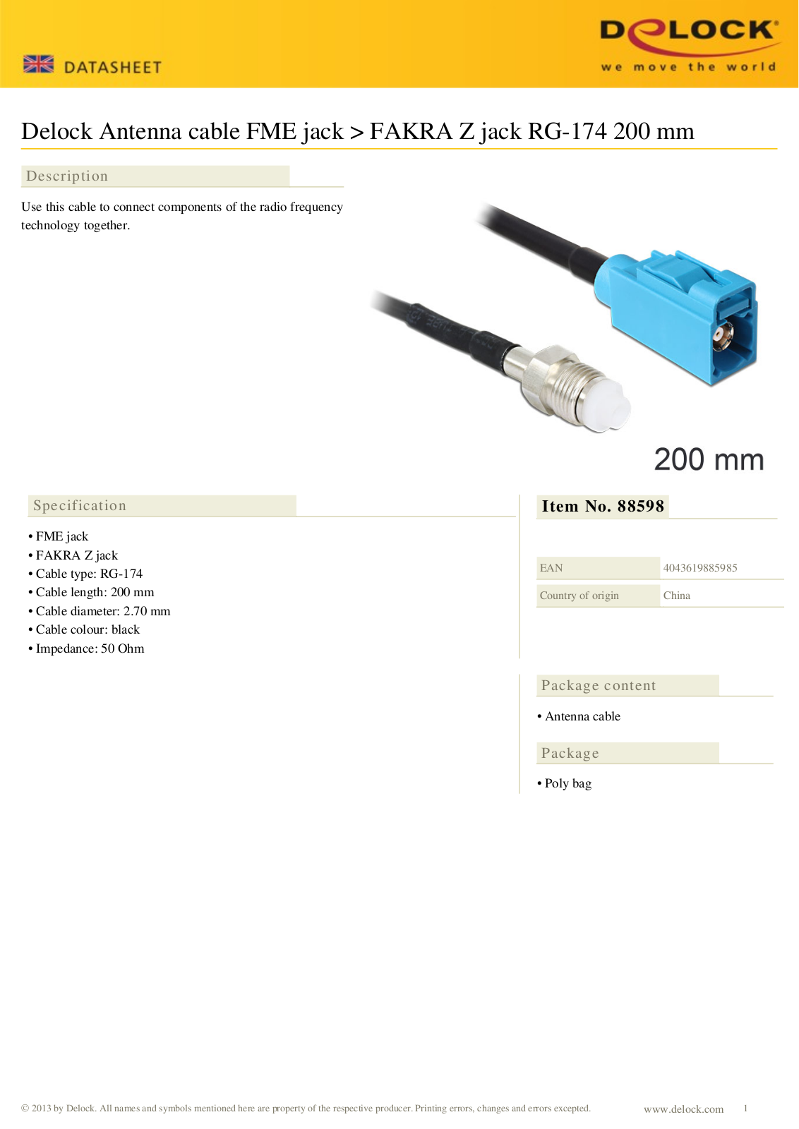 DeLOCK 88598 User Manual