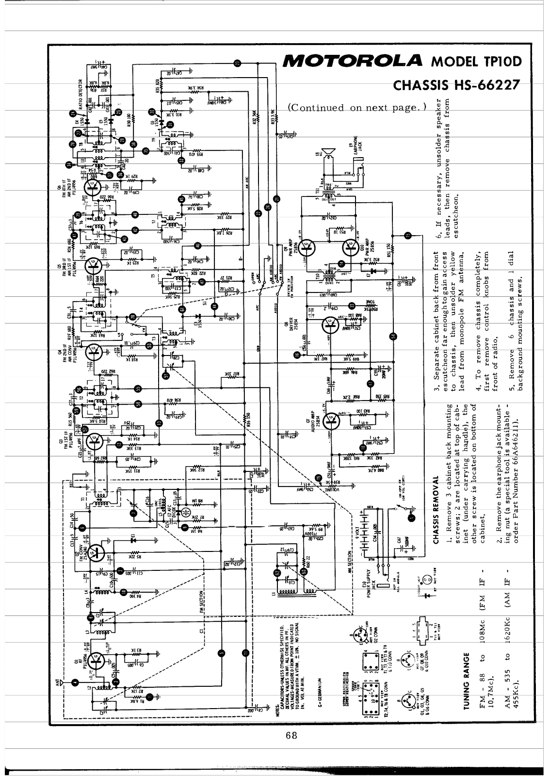 Motorola TP10D Schematic