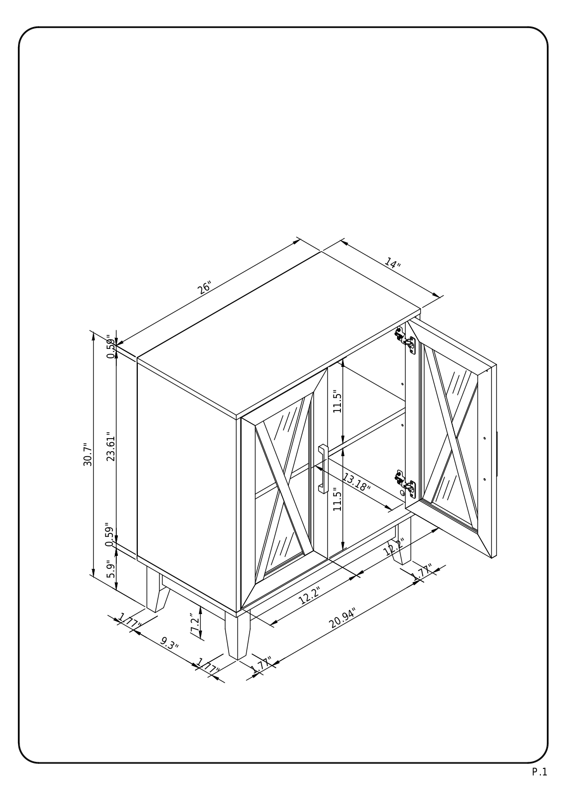 Sand & Stable W008239569 Dimensions - ManualMachine.com