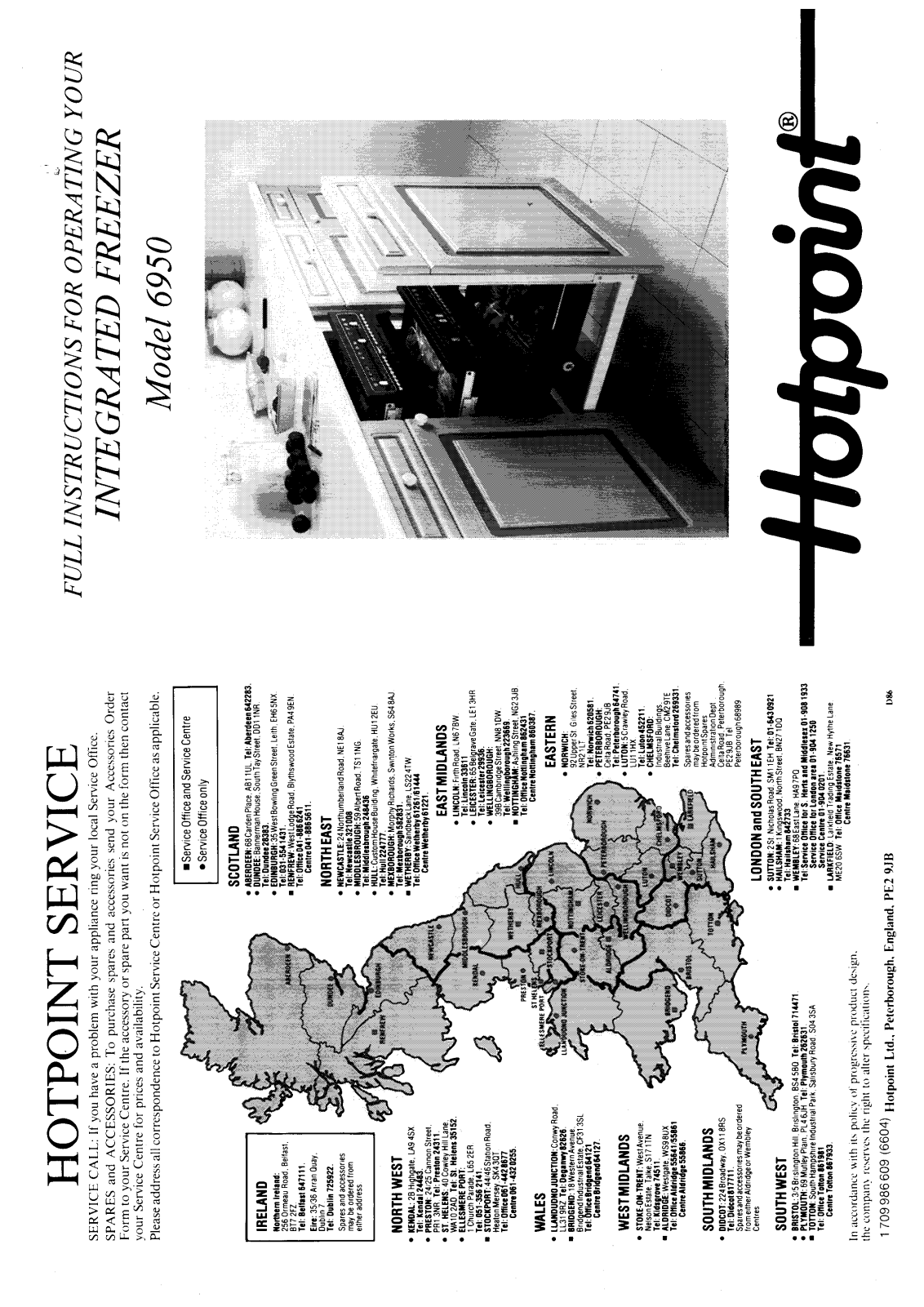 Hotpoint 6950 User Manual