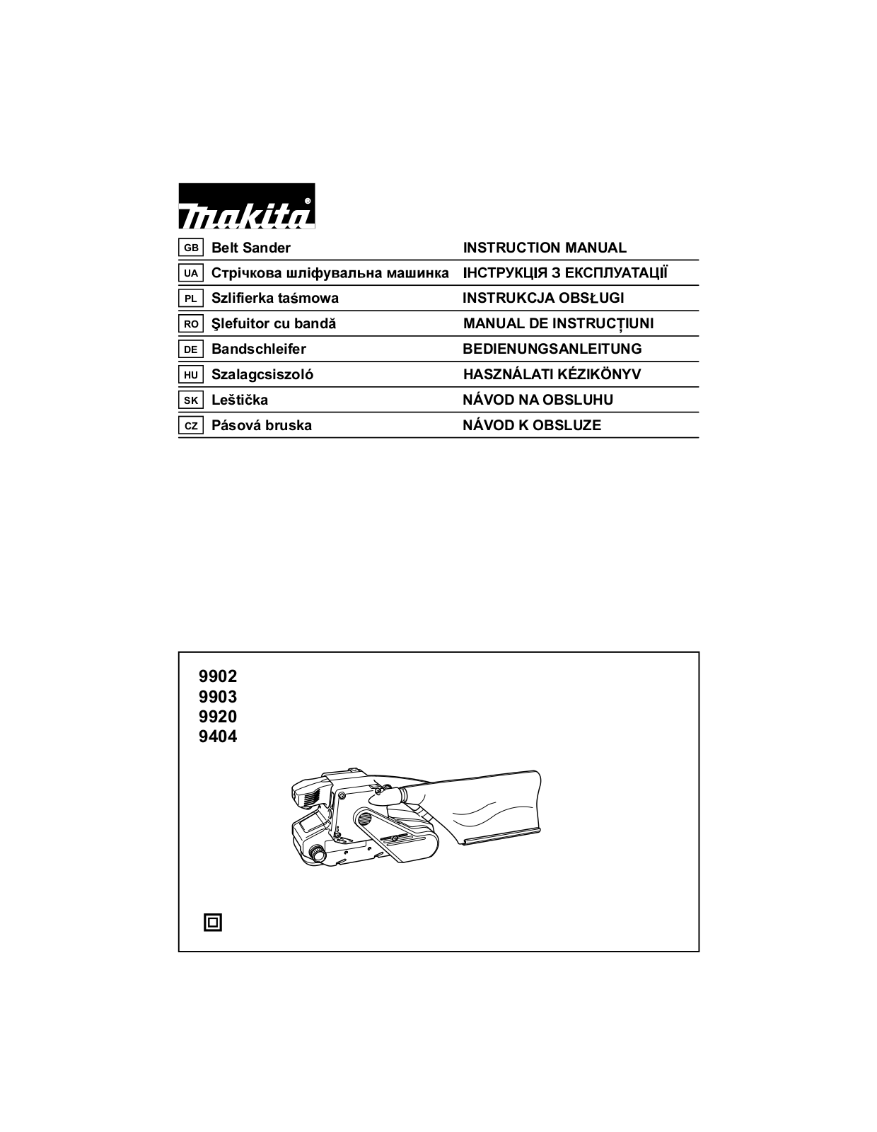 Makita 9404J User Manual