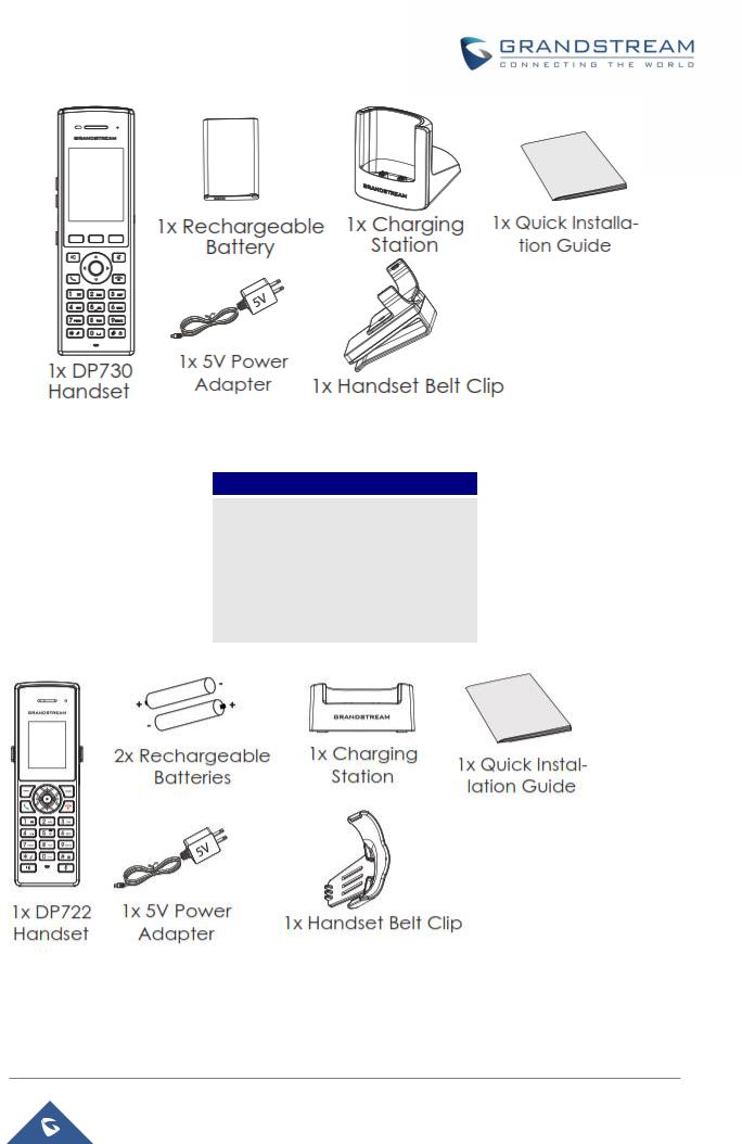 Grandstream DP752, DP730, DP722 User Manual