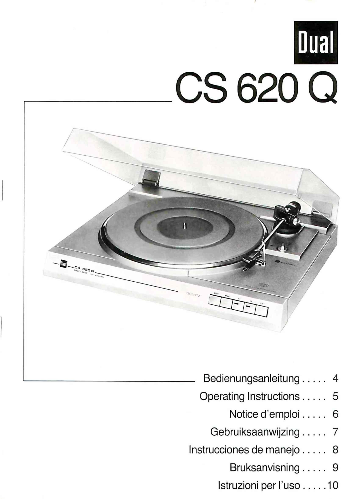 Dual 620-Q Owners manual