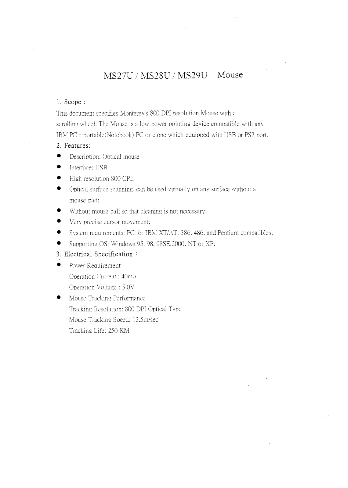 Monterey 46AMS27, 46AMS27U Users Manual