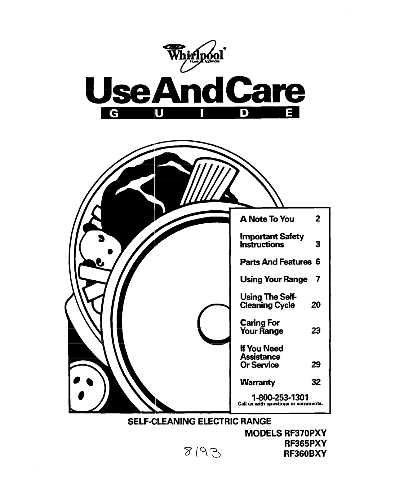 Whirlpool RF370PXY, RF365PXY User Manual - ManualMachine.com