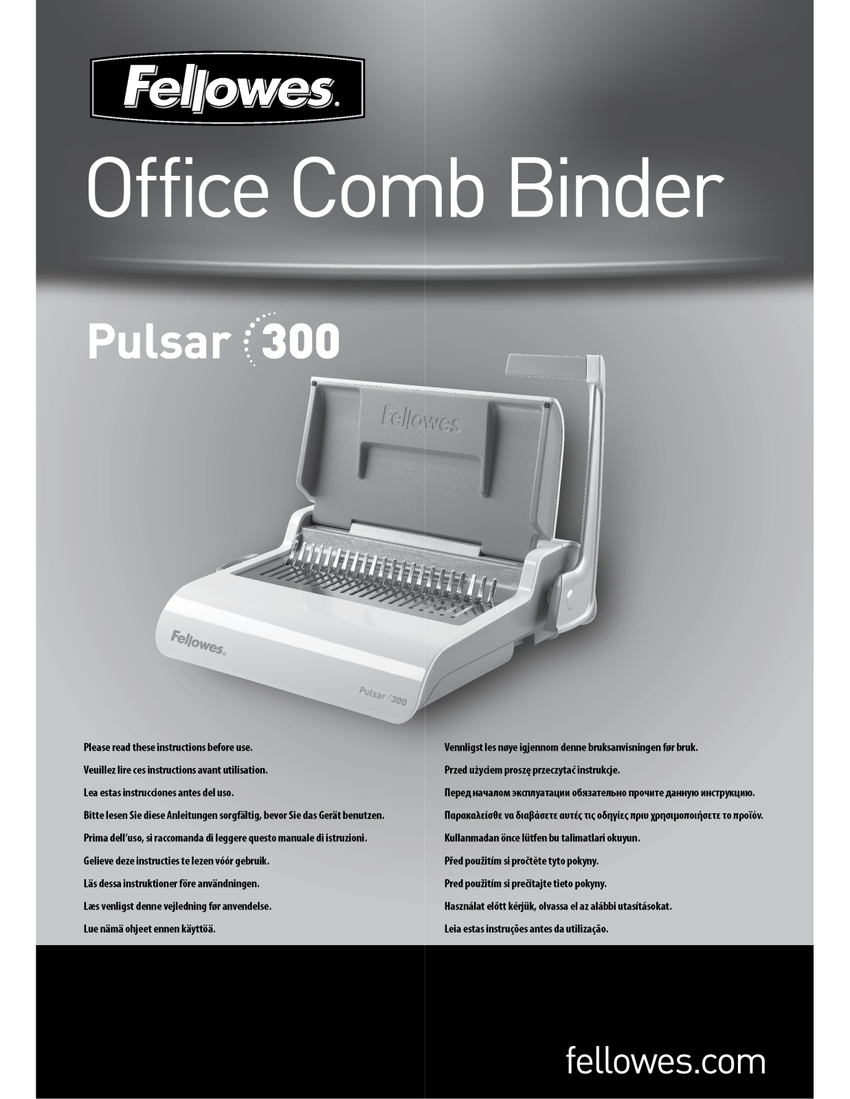 Fellowes PULSAR 300 User Manual