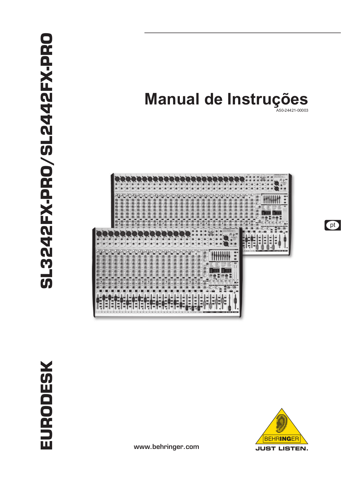 Behringer SL2442FX-PRO User Manual