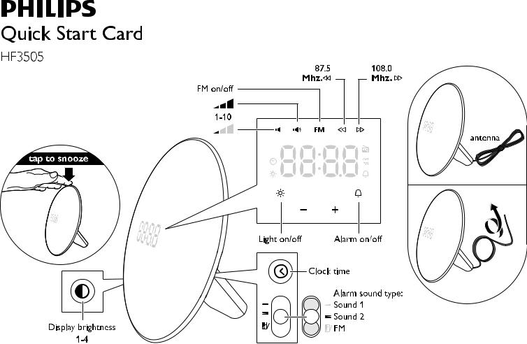 Philips HF3505 QUICK STARTING GUIDE