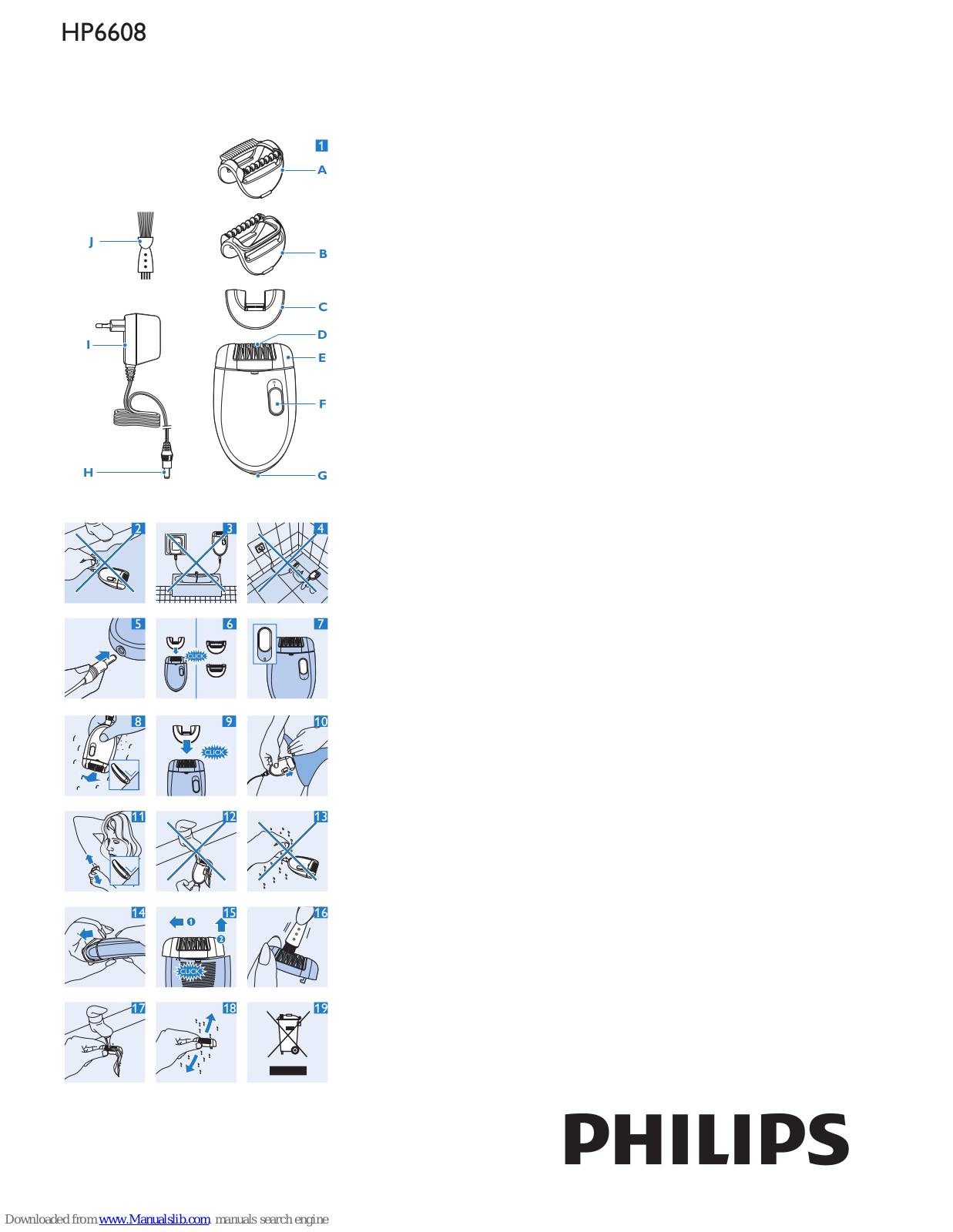 Philips HP6608/01, HP6608 User Manual