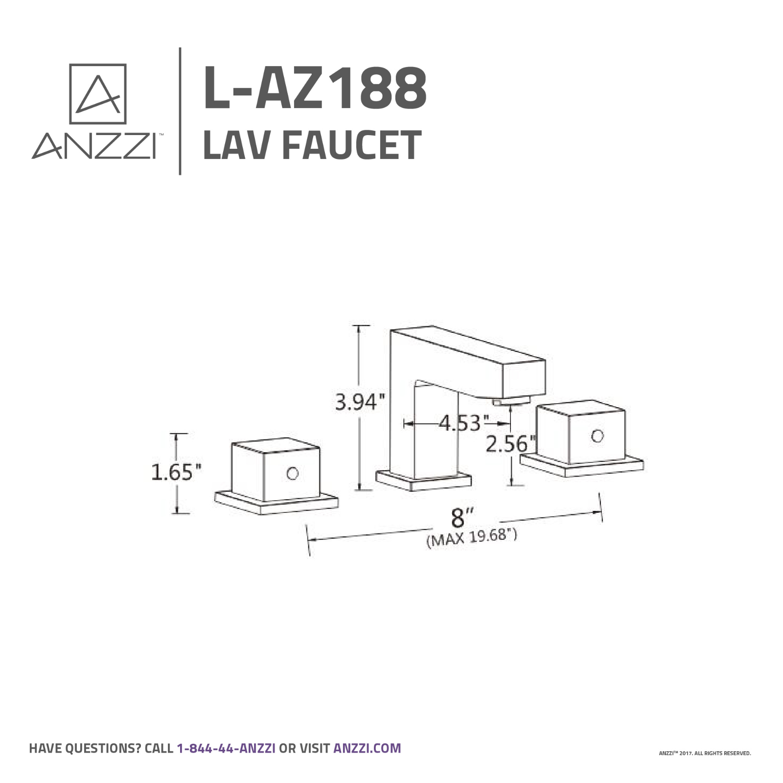 ANZZI BCYN1031 Dimensions - ManualMachine.com