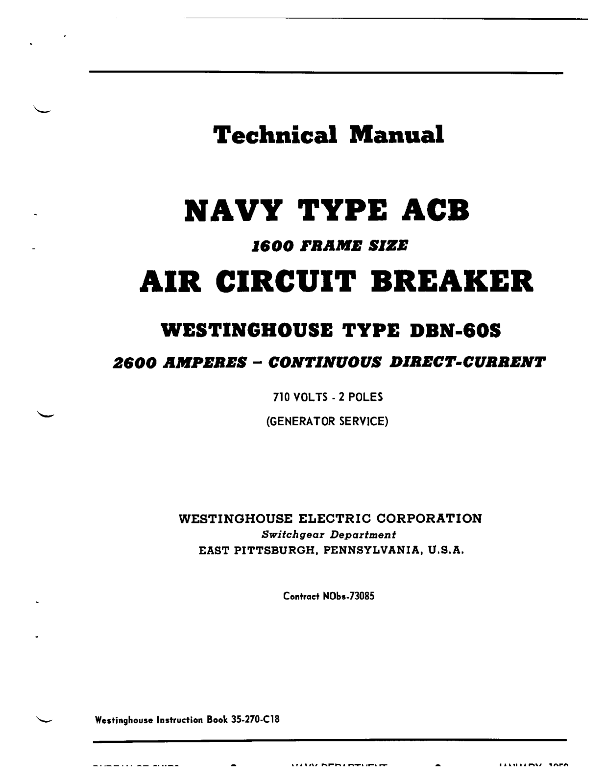 Westinghouse DBN-60S User Manual